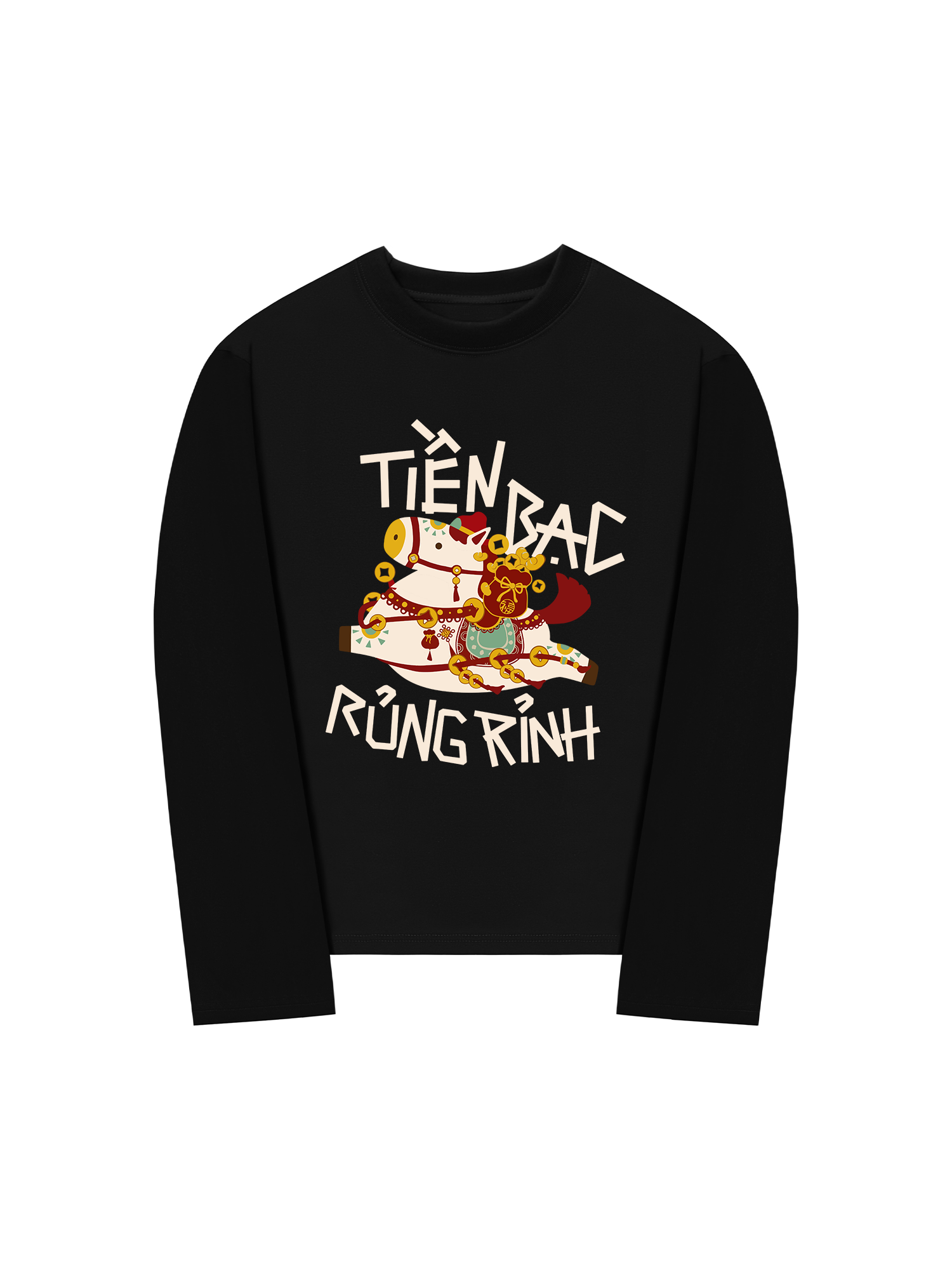 Áo Thun Dài Tay Tiền Bạc Rủng Rỉnh