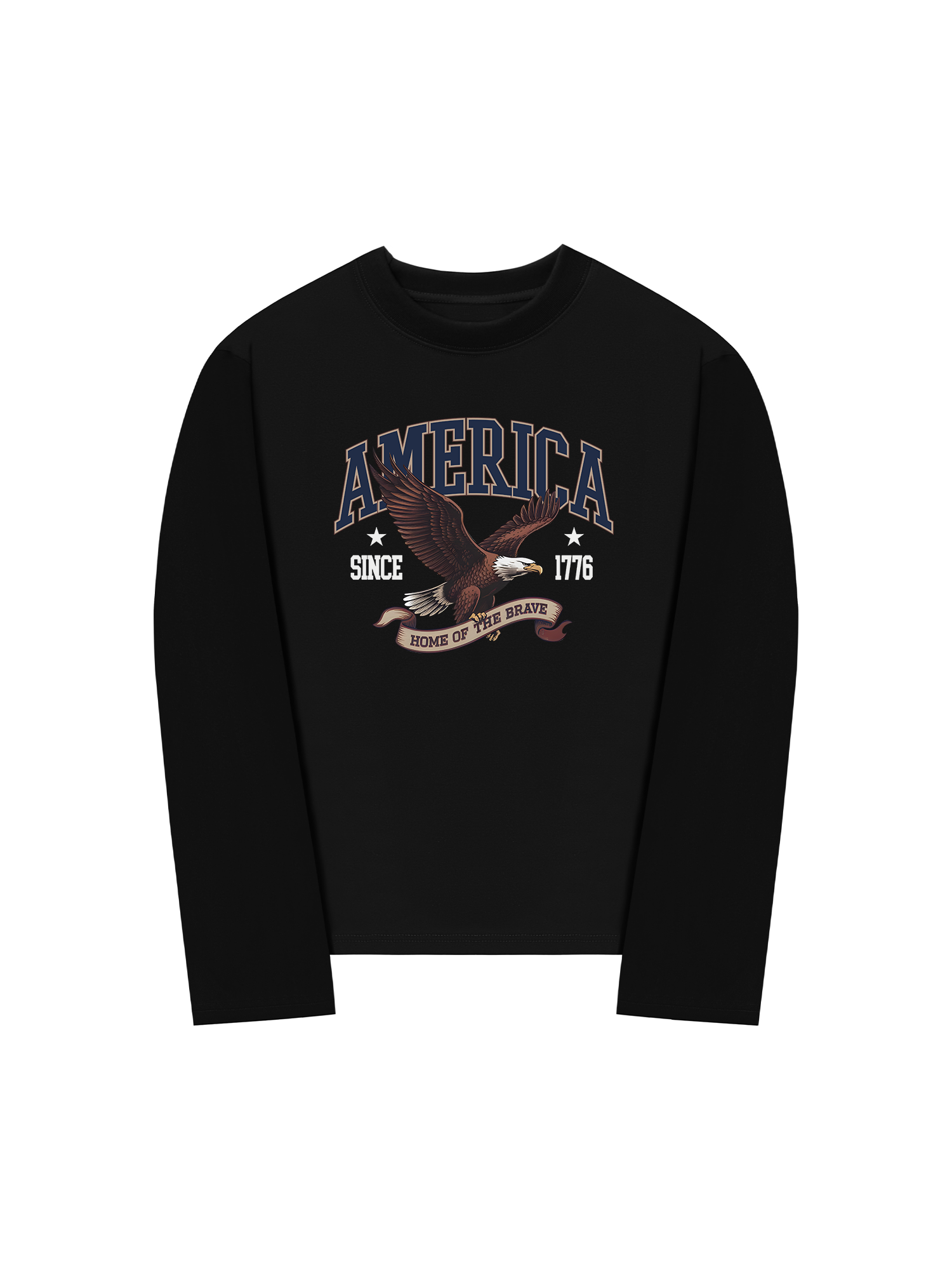 Áo Thun Dài Tay USA Home Of The Brave