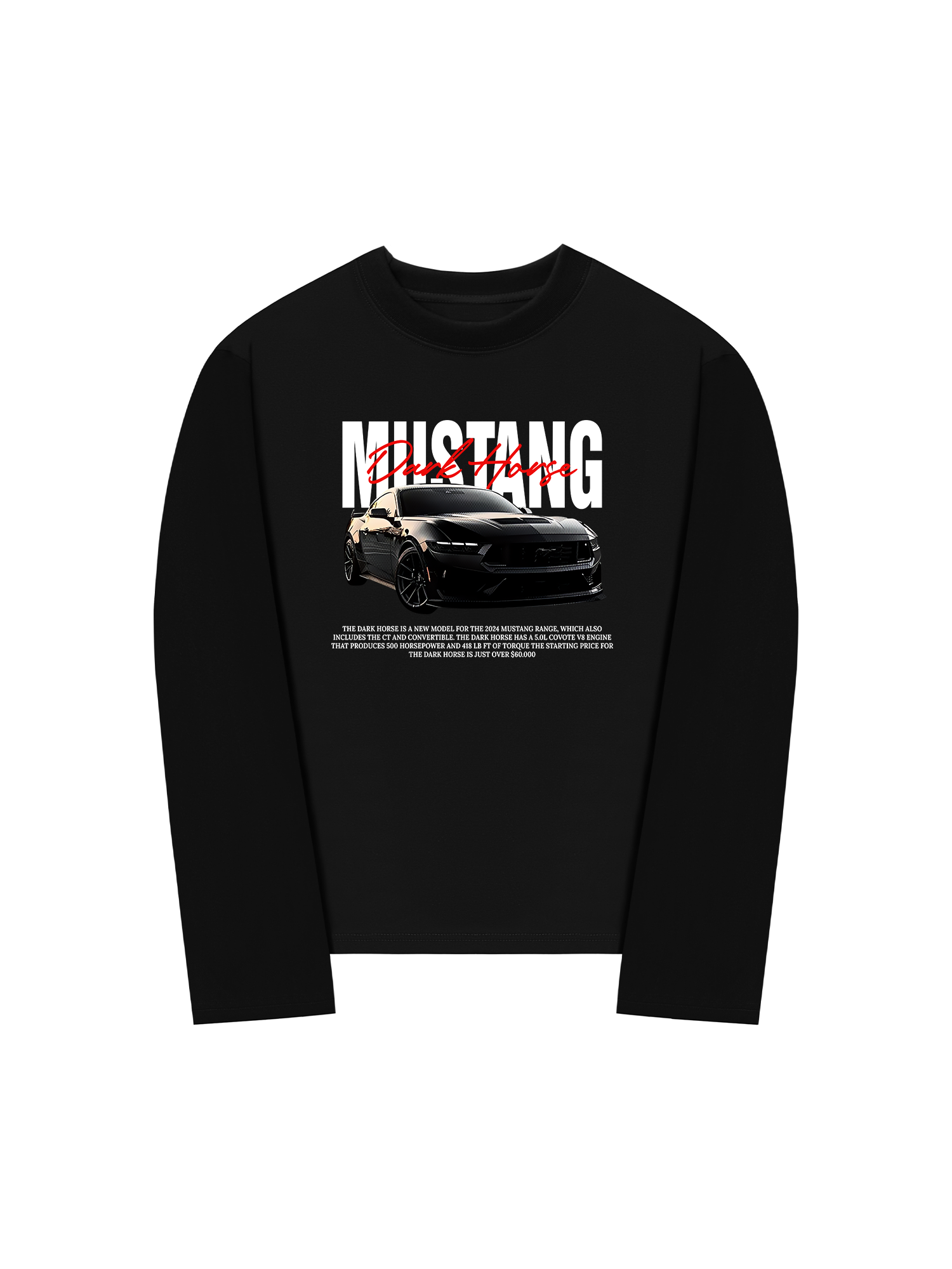 Áo Thun Dài Tay Ford Mustang Dark Horse