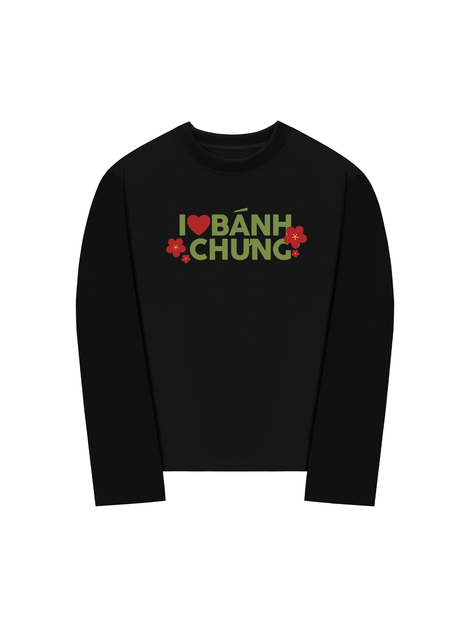 Áo Thun Dài Tay I Love Bánh Chưng