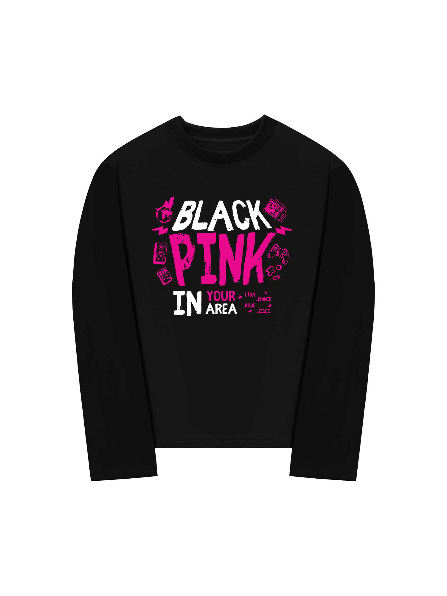 Áo Thun Dài Tay Black Pink In Your Area
