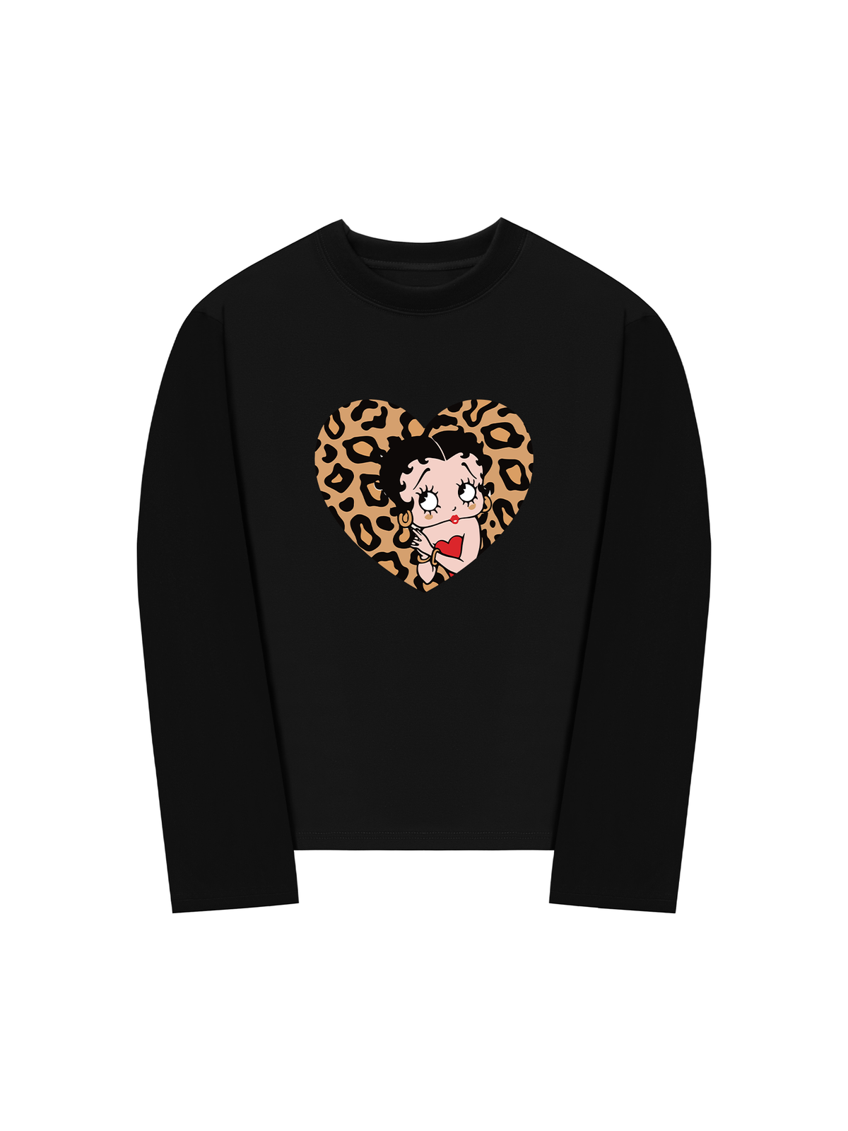 Áo Thun Dài Tay Urban Leopard Betty Cheetah Heart