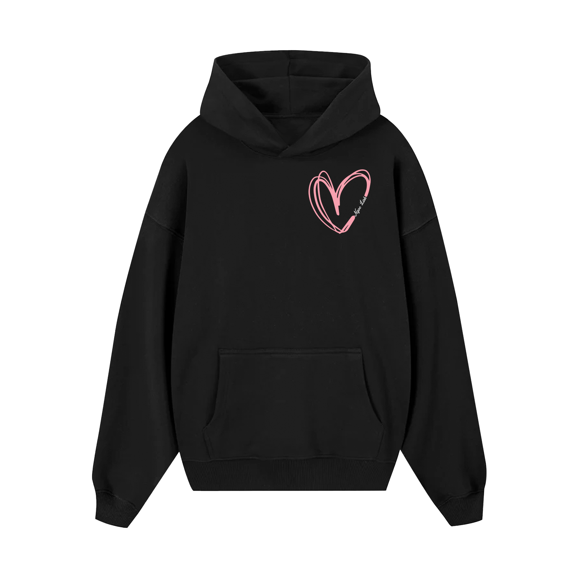 Custom Couple Heart Hoodie