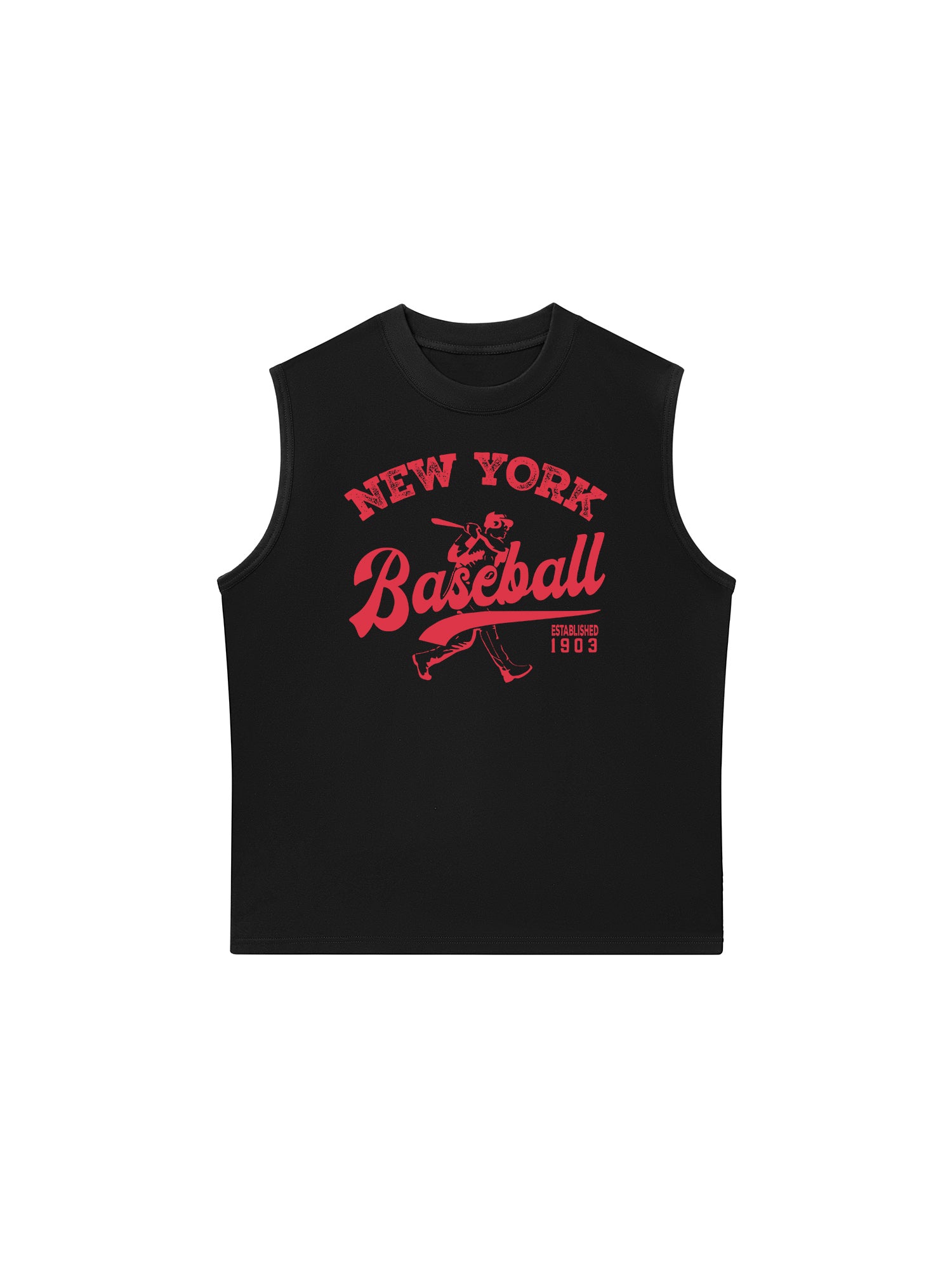 Áo Ba Lỗ Relaxed Fit New York Baseball Pink