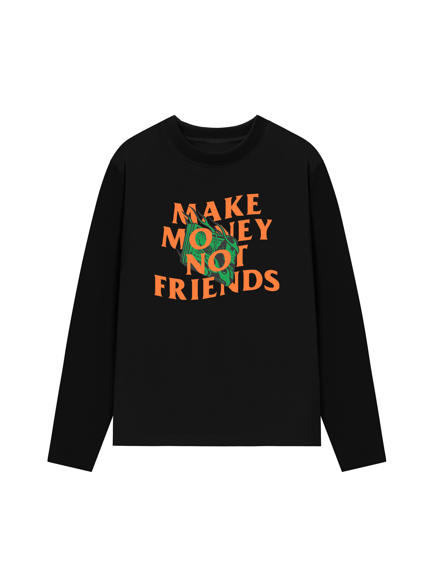 Áo Thun Dài Tay Money Make Money Not Friends