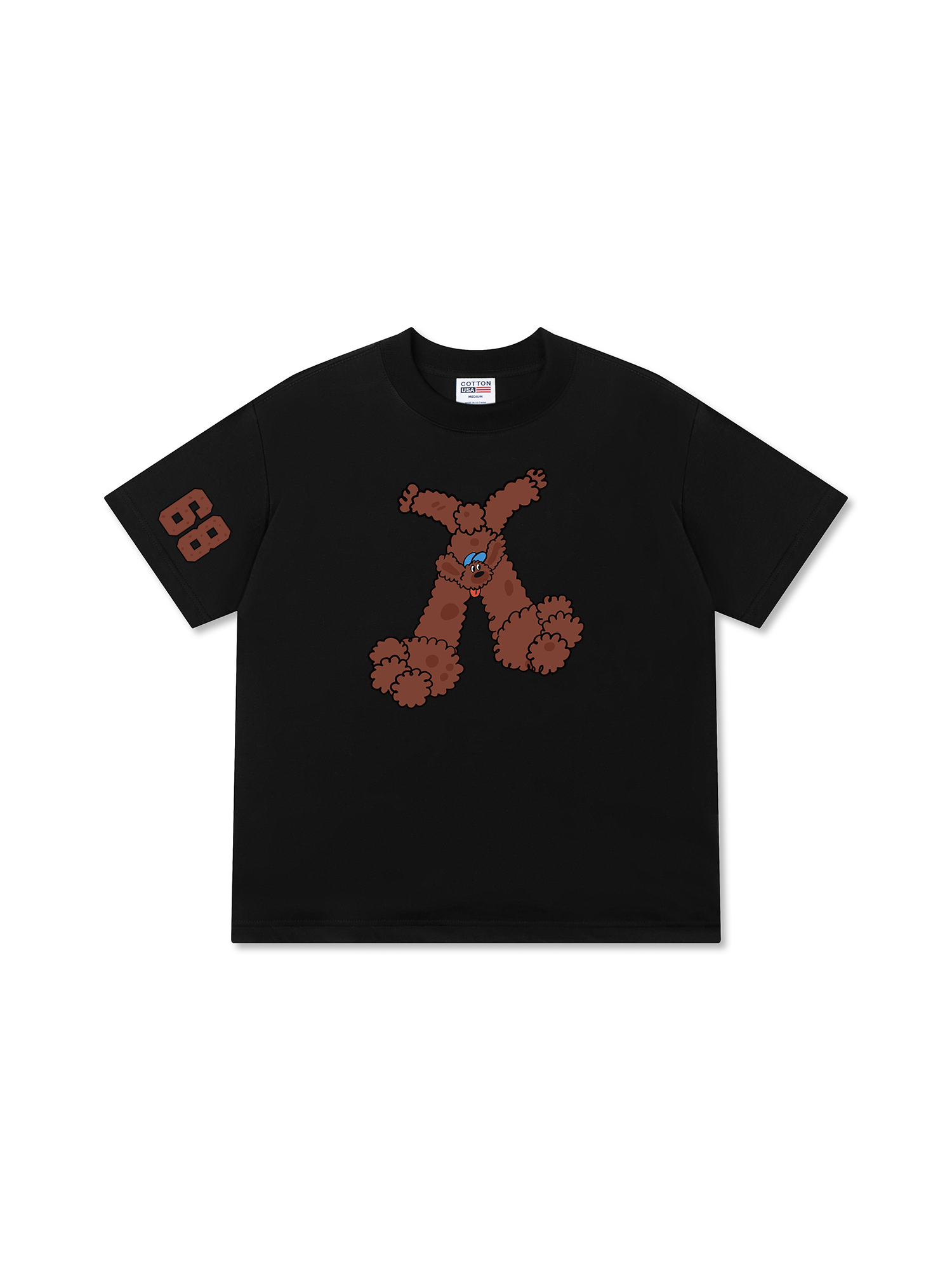 Áo Thun Relaxed Fit Soft Paw Brown Teddy