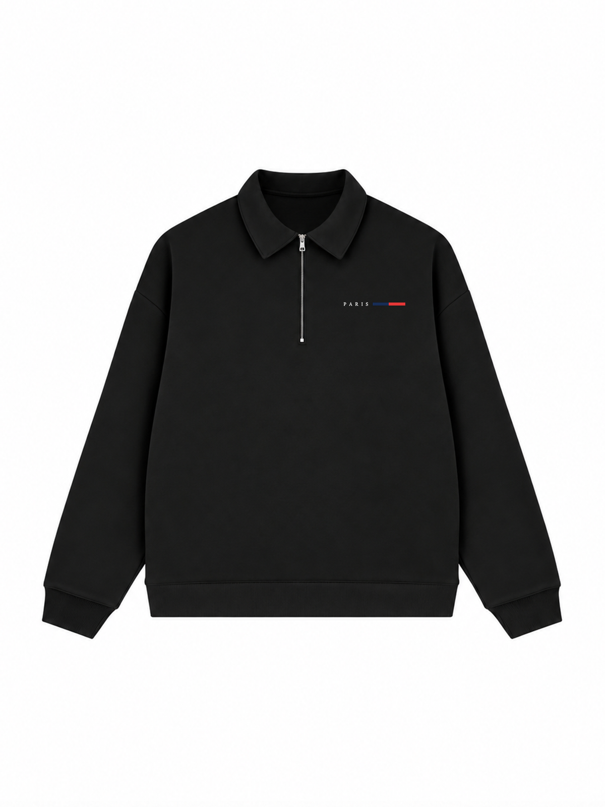 Áo Sweater Polo Nỉ Hai Da City Paris Basic Logo
