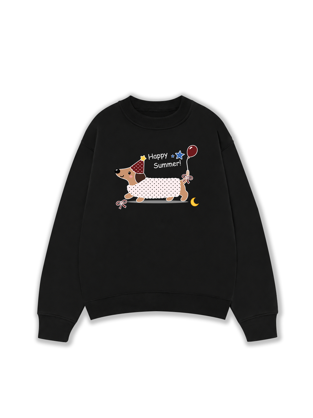 Áo Sweater Nỉ Hai Da Dotty Mood Happy Summer Dog