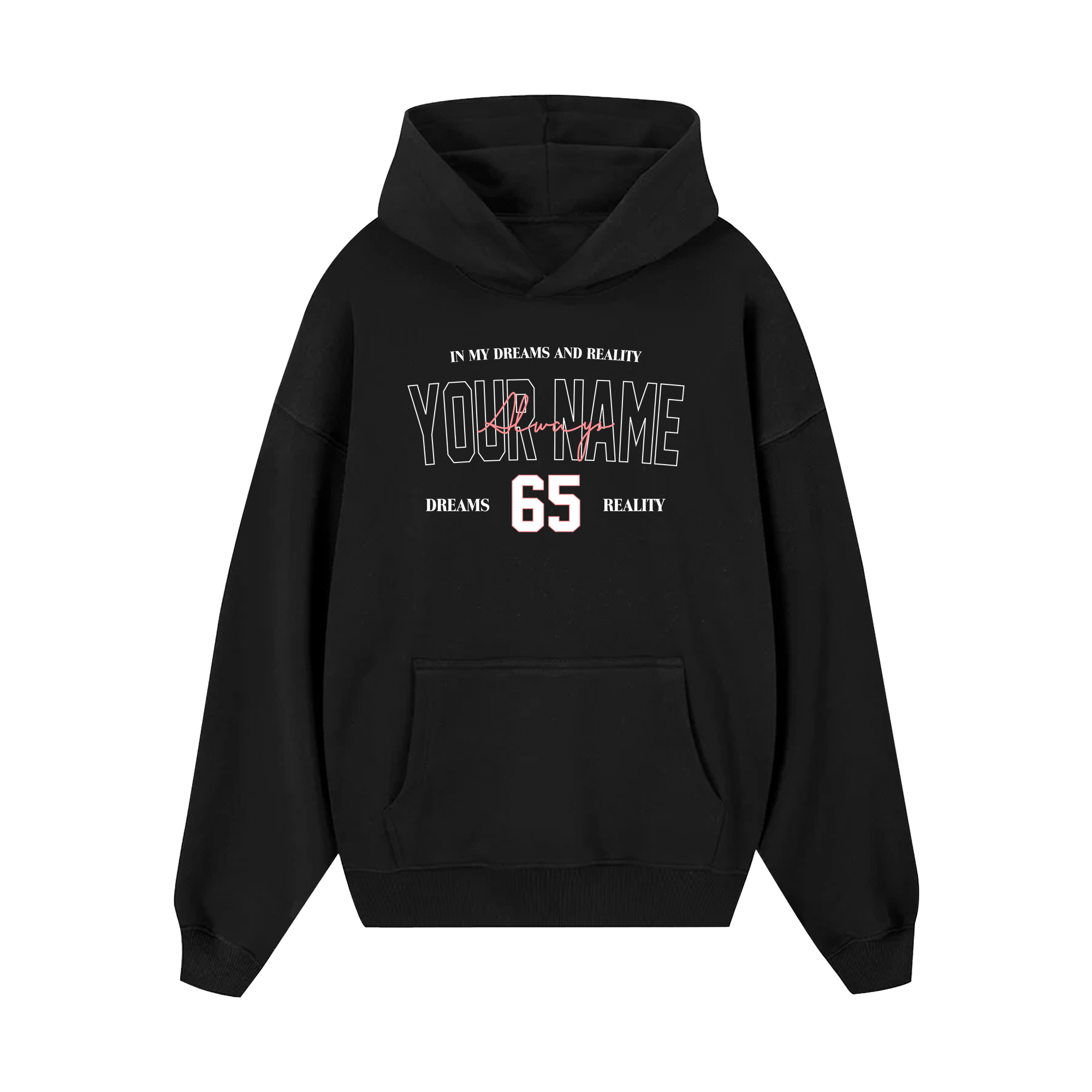 Custom Couple In My Dreams And Reality Hoodie