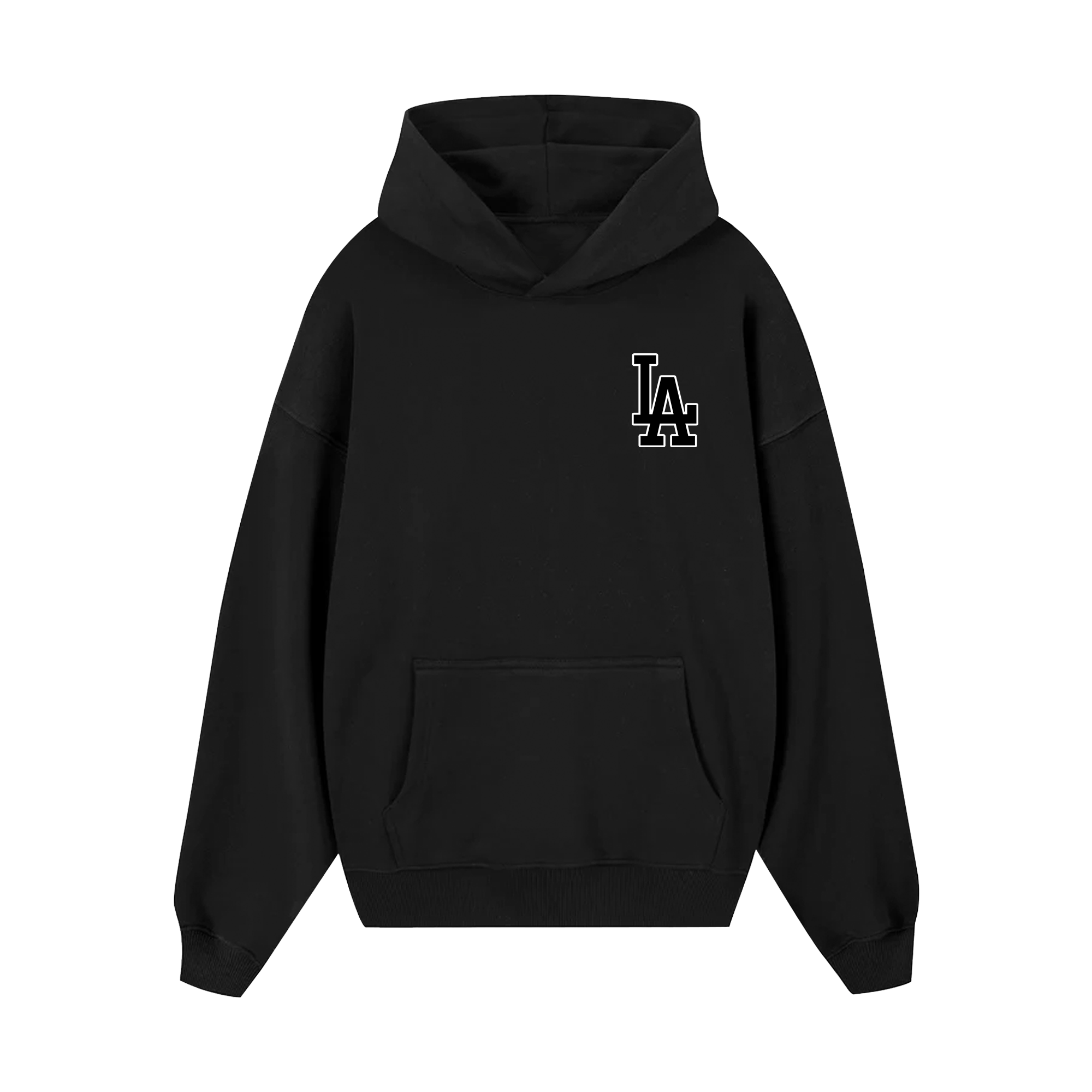 MLB Floral LA Beach Black And White Hoodie