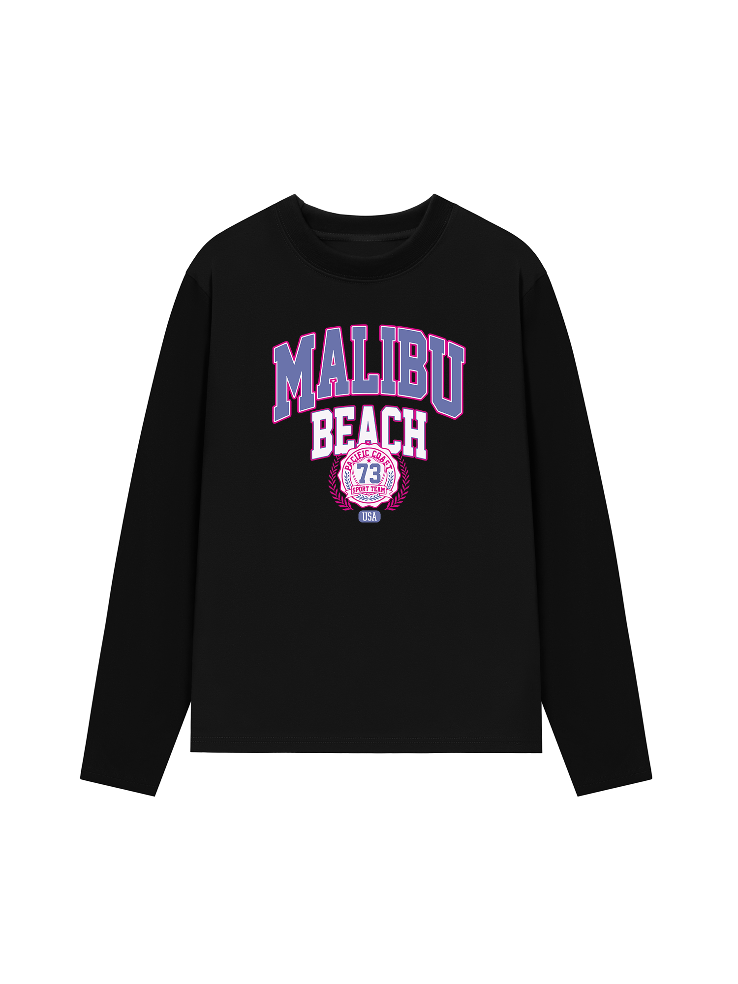 Áo Thun Dài Tay USA Malibu Beach Retro