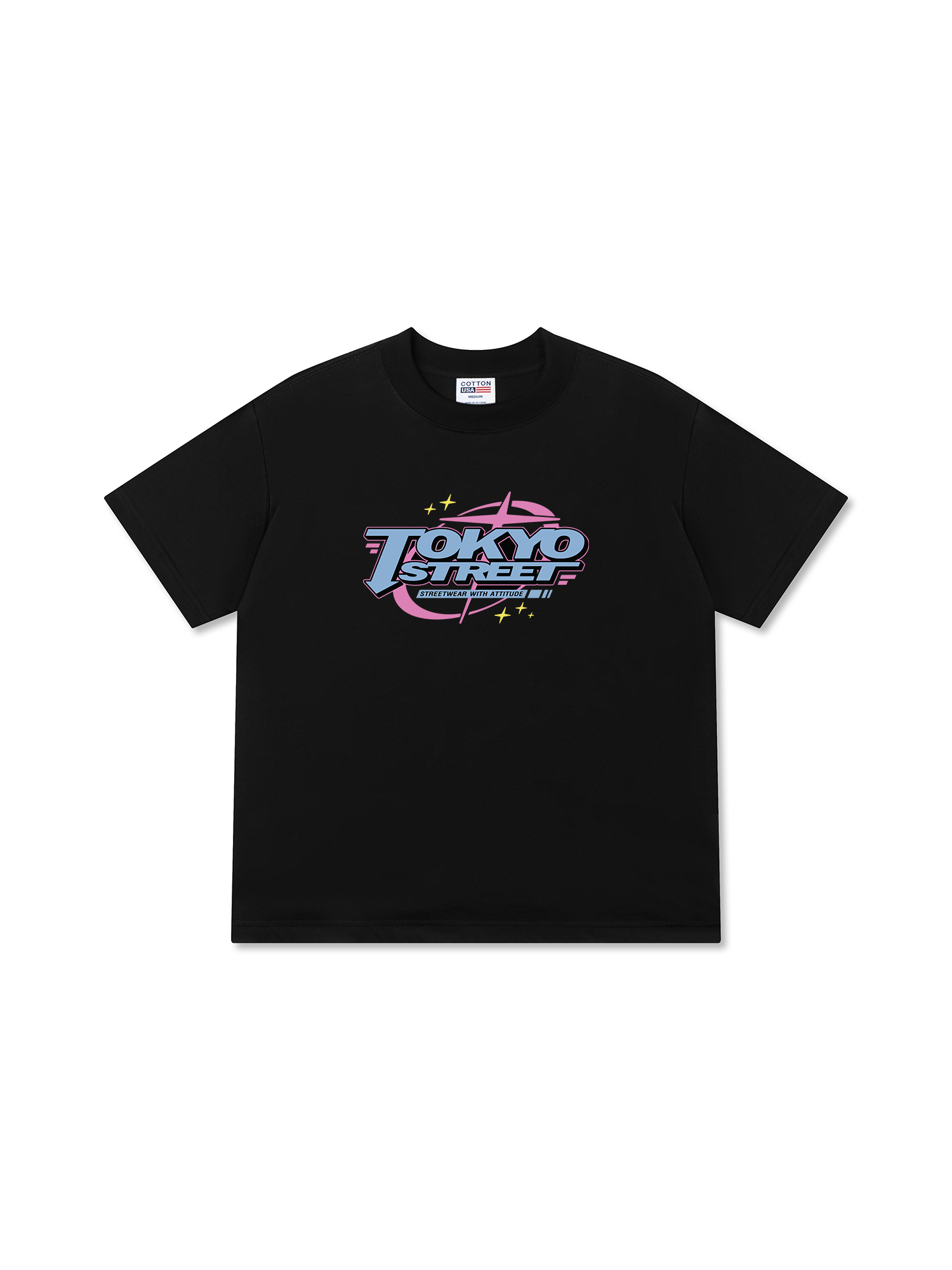 Áo Thun Relaxed Fit City Tokyo Streetwear With Atitude Blue