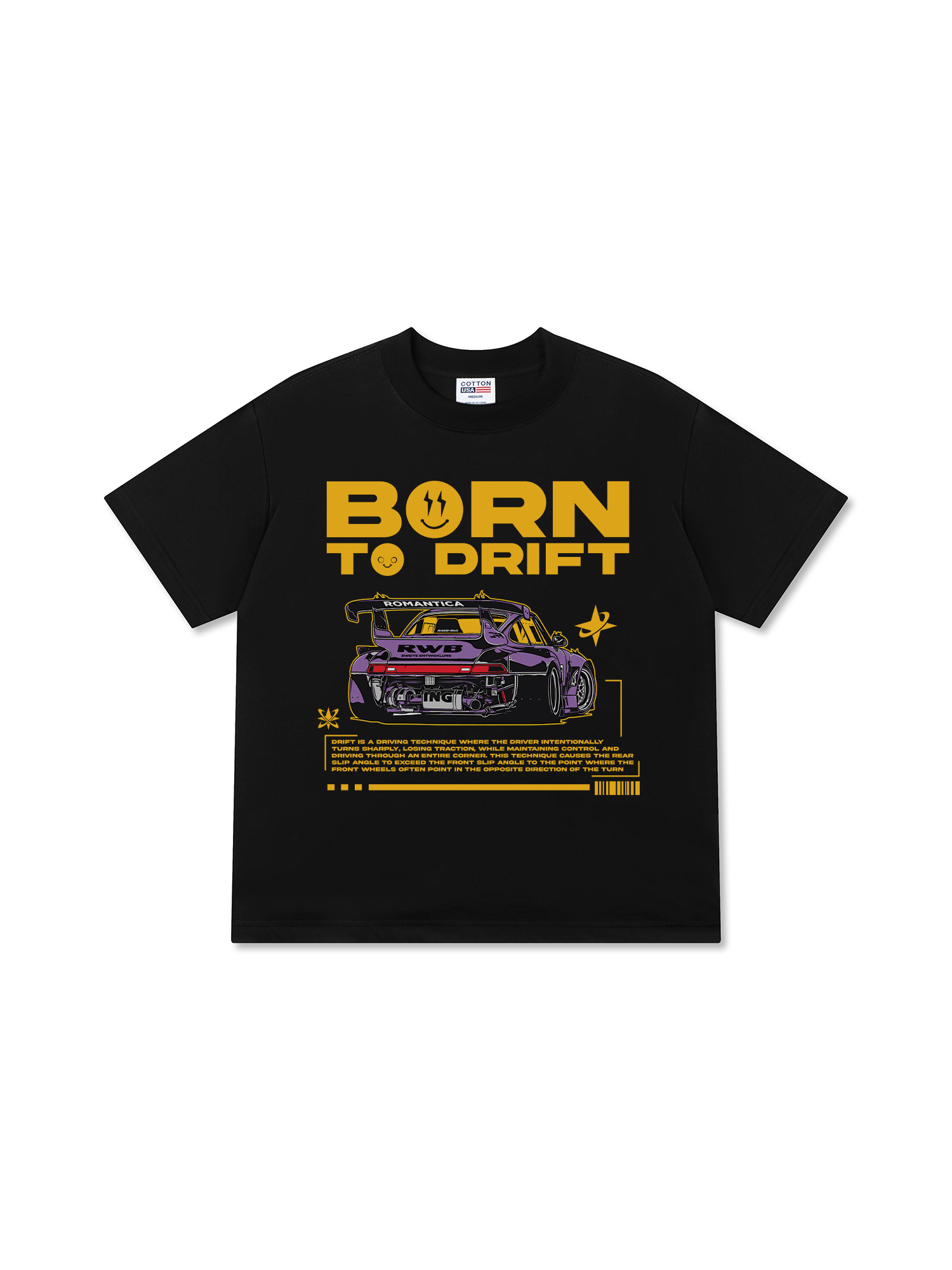 Áo Thun Relaxed Fit Born To Drift