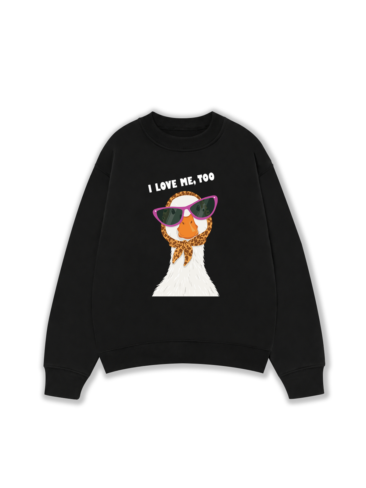 Áo Sweater Nỉ Hai Da Farm Lady Duck I Love Me Too