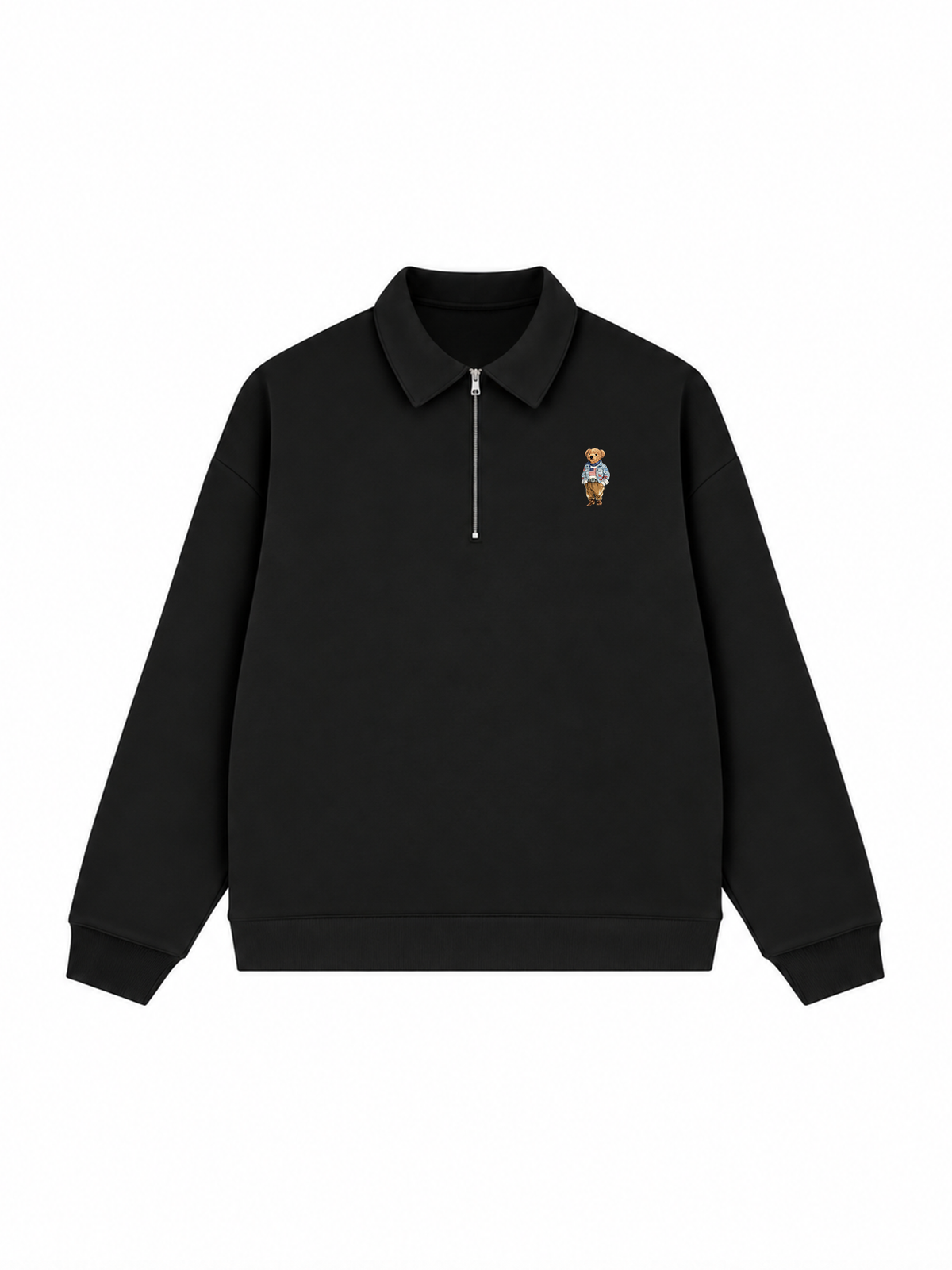 Áo Sweater Polo Nỉ Hai Da Cowboy Bear