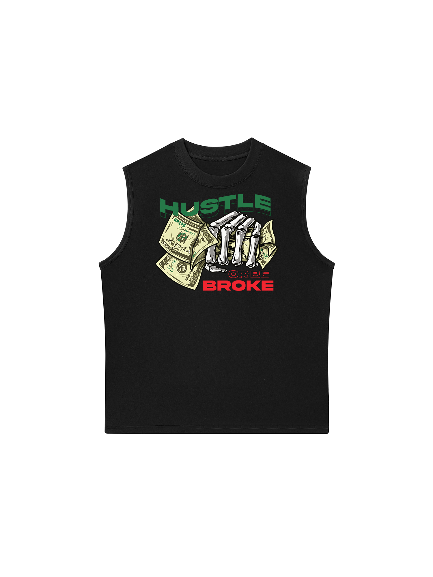 Áo Ba Lỗ Relaxed Fit Money Hustle Or Be Broke