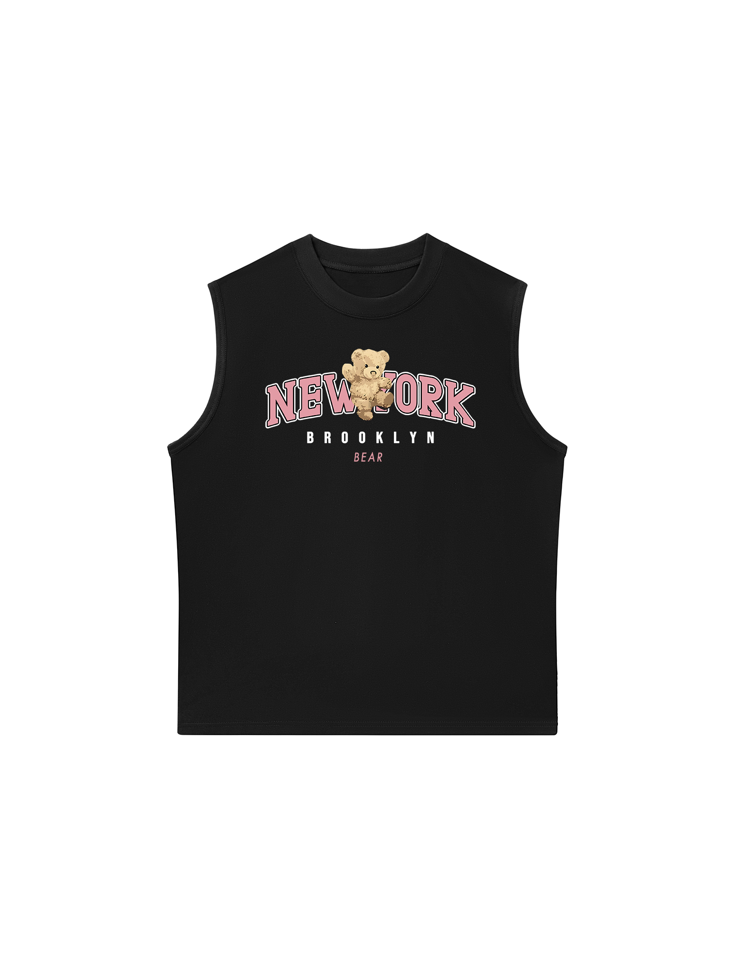 Áo Ba Lỗ Relaxed Fit City Pink New York Bear