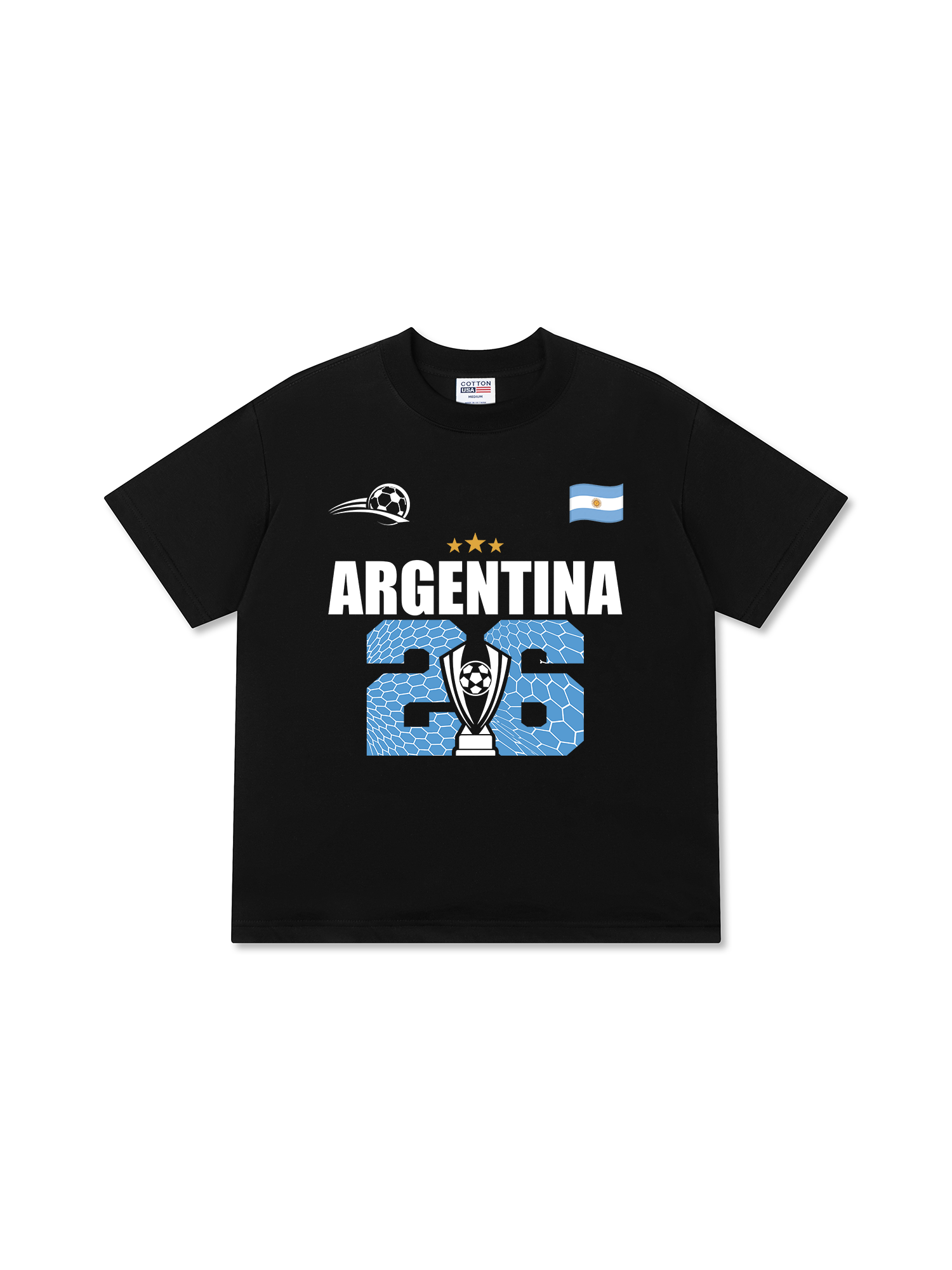 Áo Thun Relaxed Fit Soccer World Cup Argentina