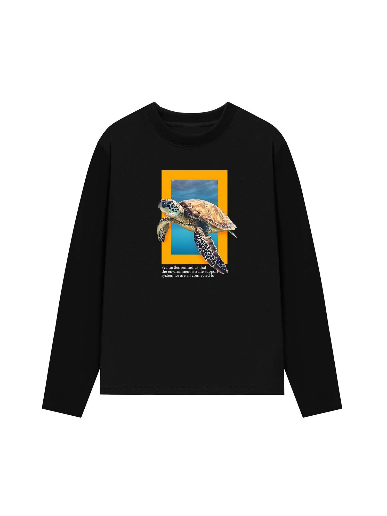 Áo Thun Dài Tay Wild Life Sea Turtles Remind