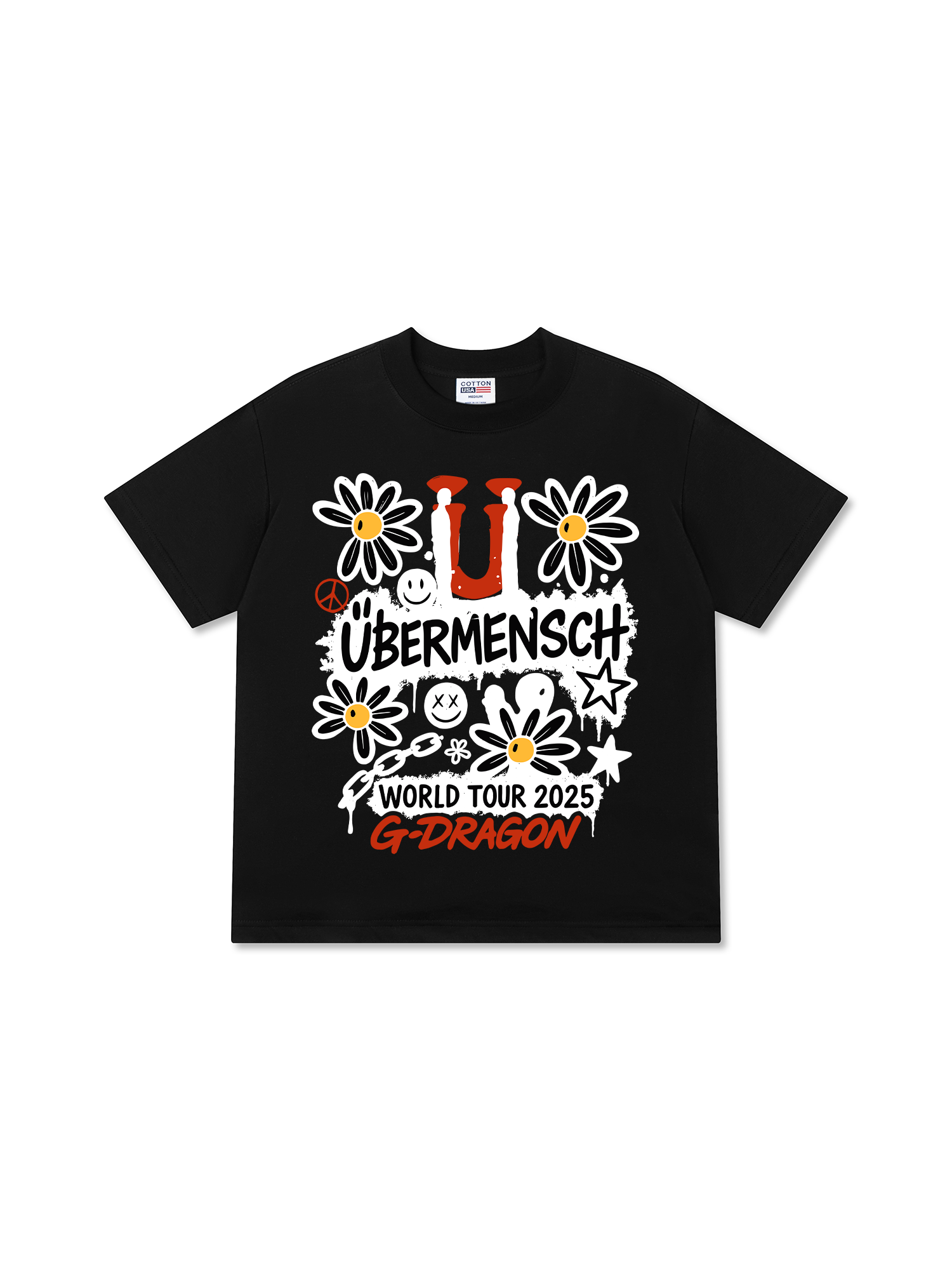 Áo Thun Relaxed Fit Idols GD World Tour 2025