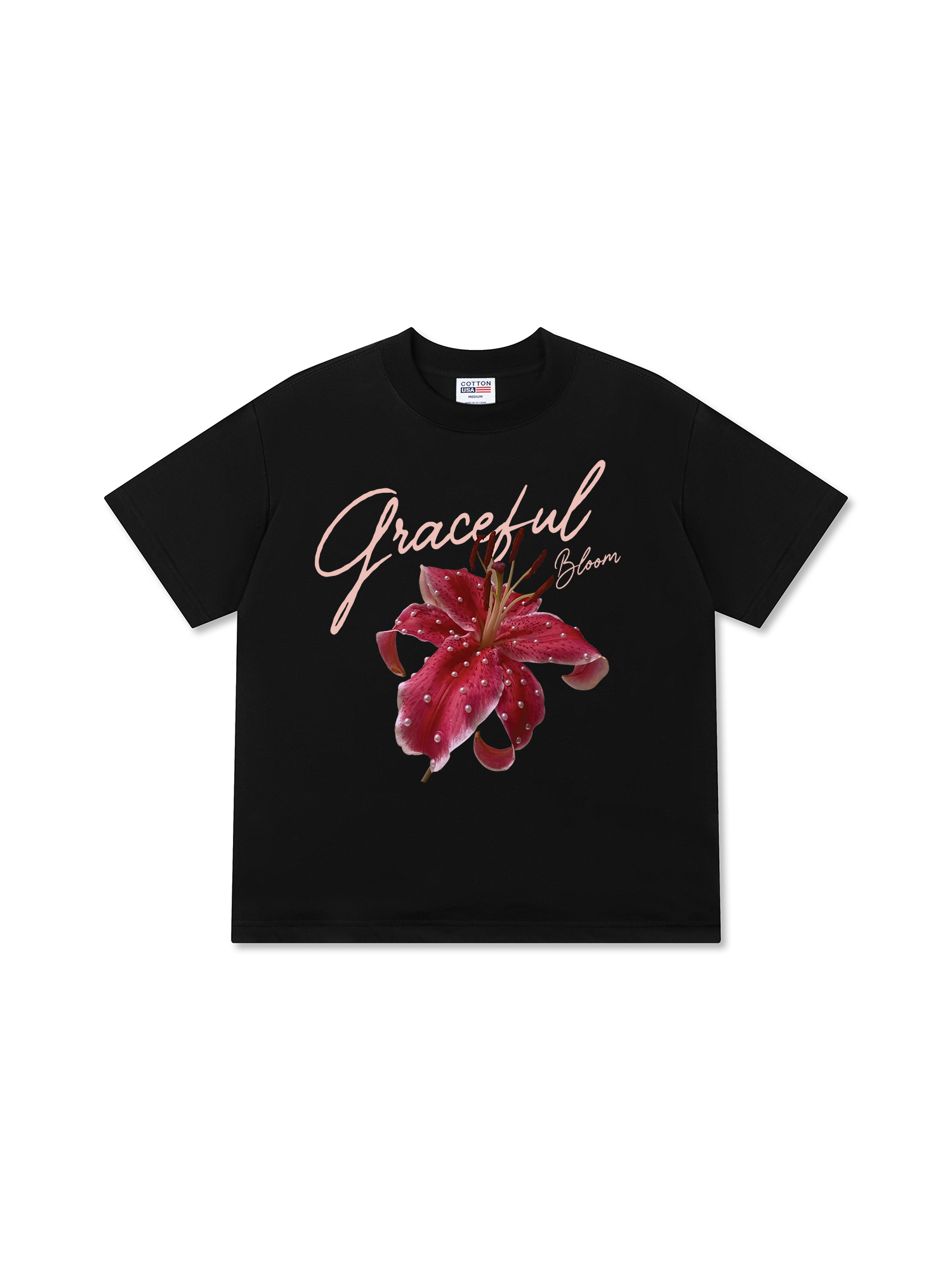 Áo Thun Relaxed Fit Bling Graceful Bloom