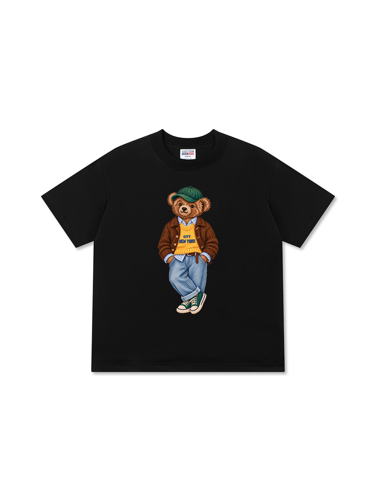 Áo Thun Relaxed Fit Bear Autumn Outfit