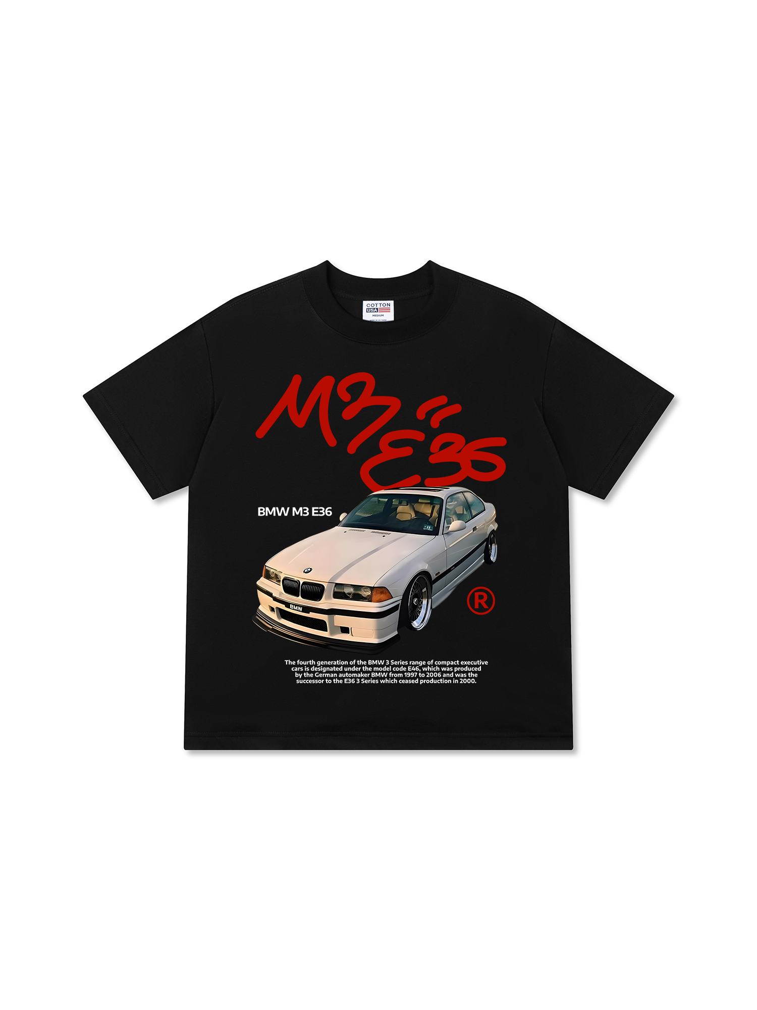 Áo Thun Relaxed Fit BMW M3E36 Street Style