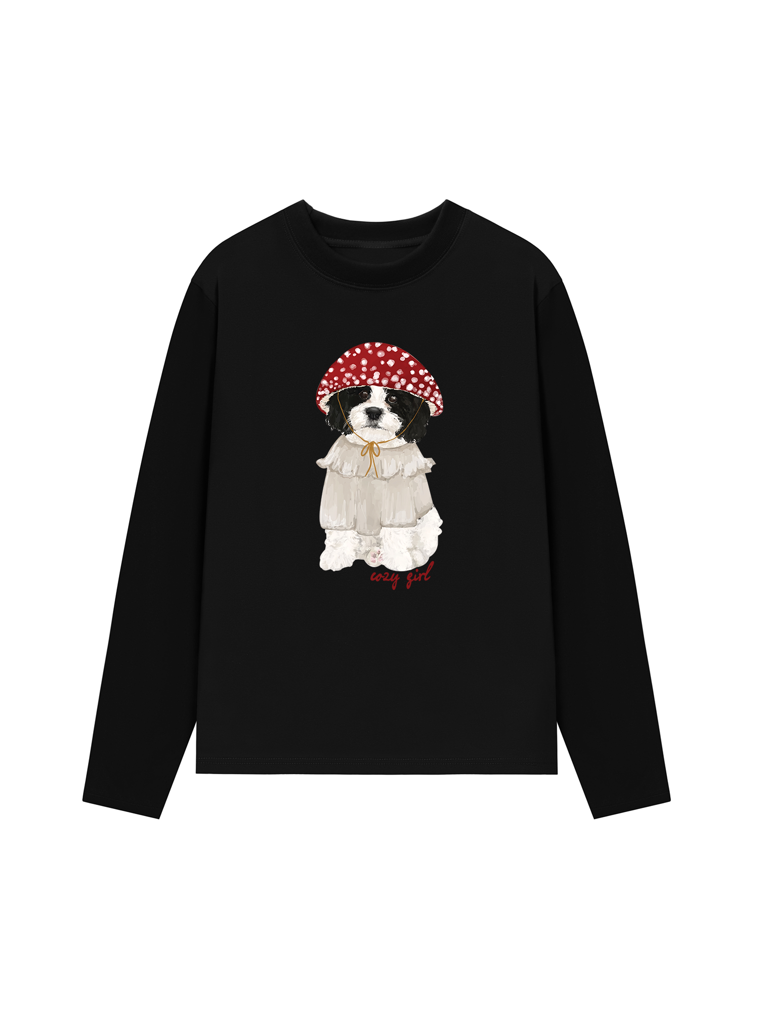 Áo Thun Dài Tay Cozy Girrl Cute Puppy