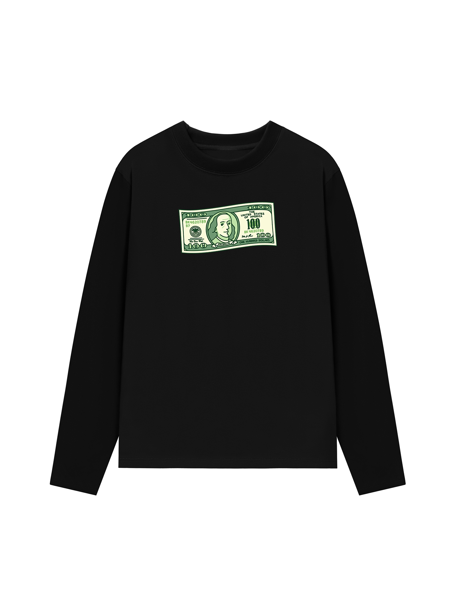 Áo Thun Dài Tay Money Cash Rules Everything
