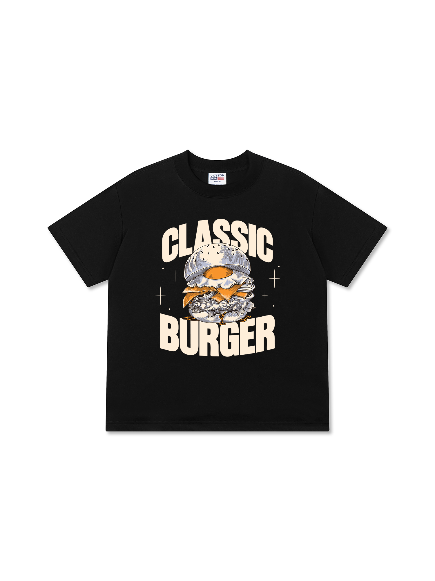 Áo Thun Relaxed Fit Yummy Mood Classic Burger