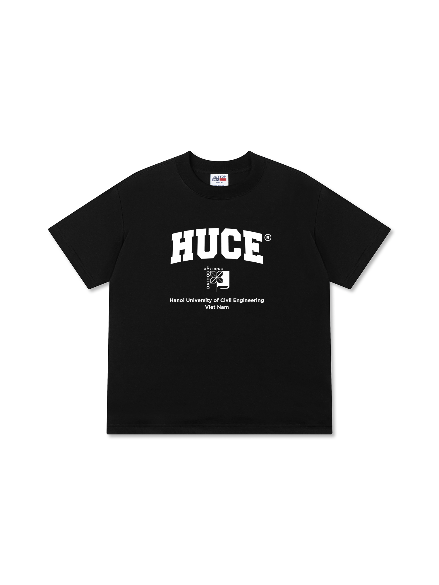 Áo Thun Relaxed Fit HUCE - Hanoi University of Civil Engineering