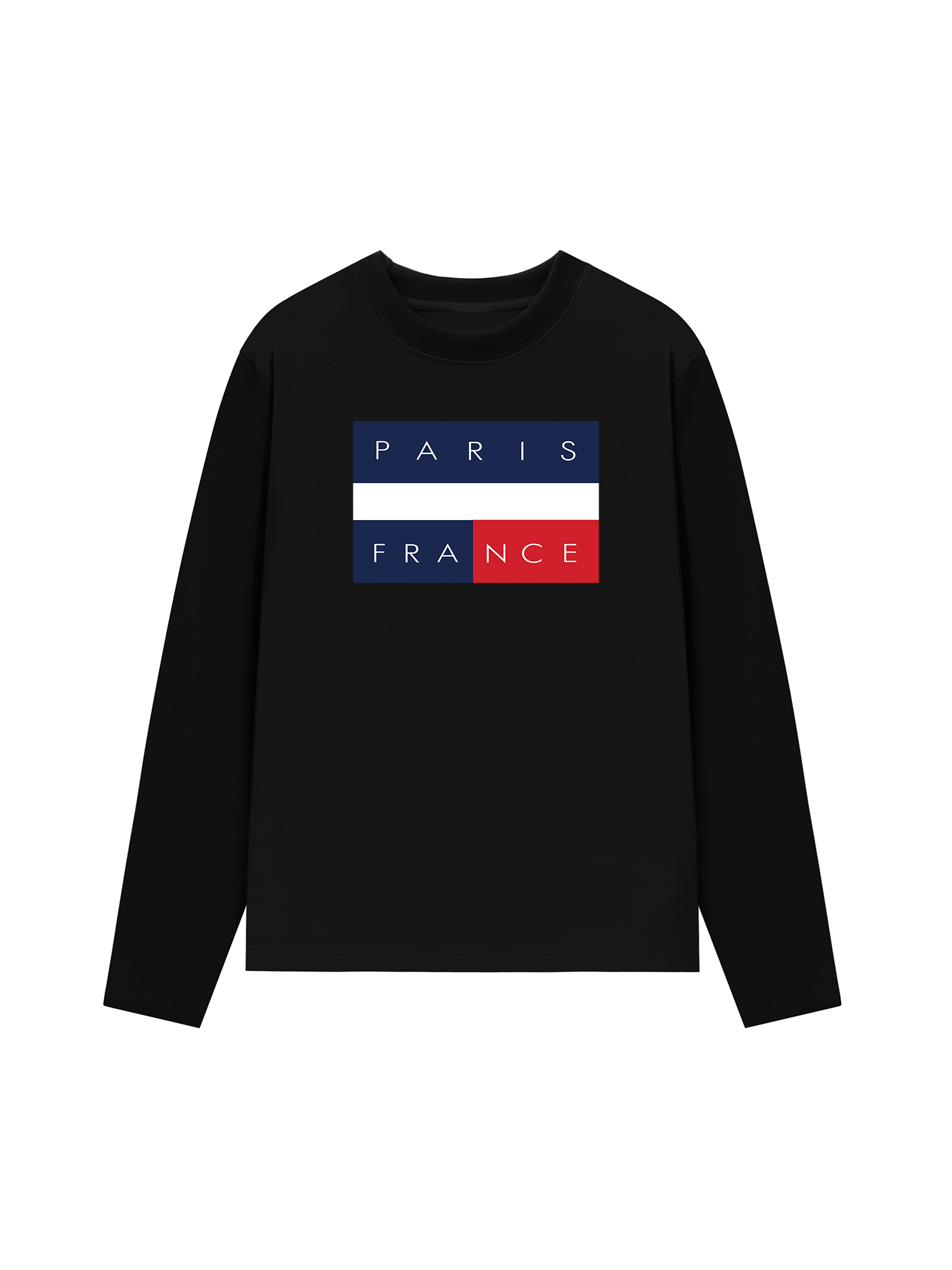 Áo Thun Dài Tay Paris France Flag