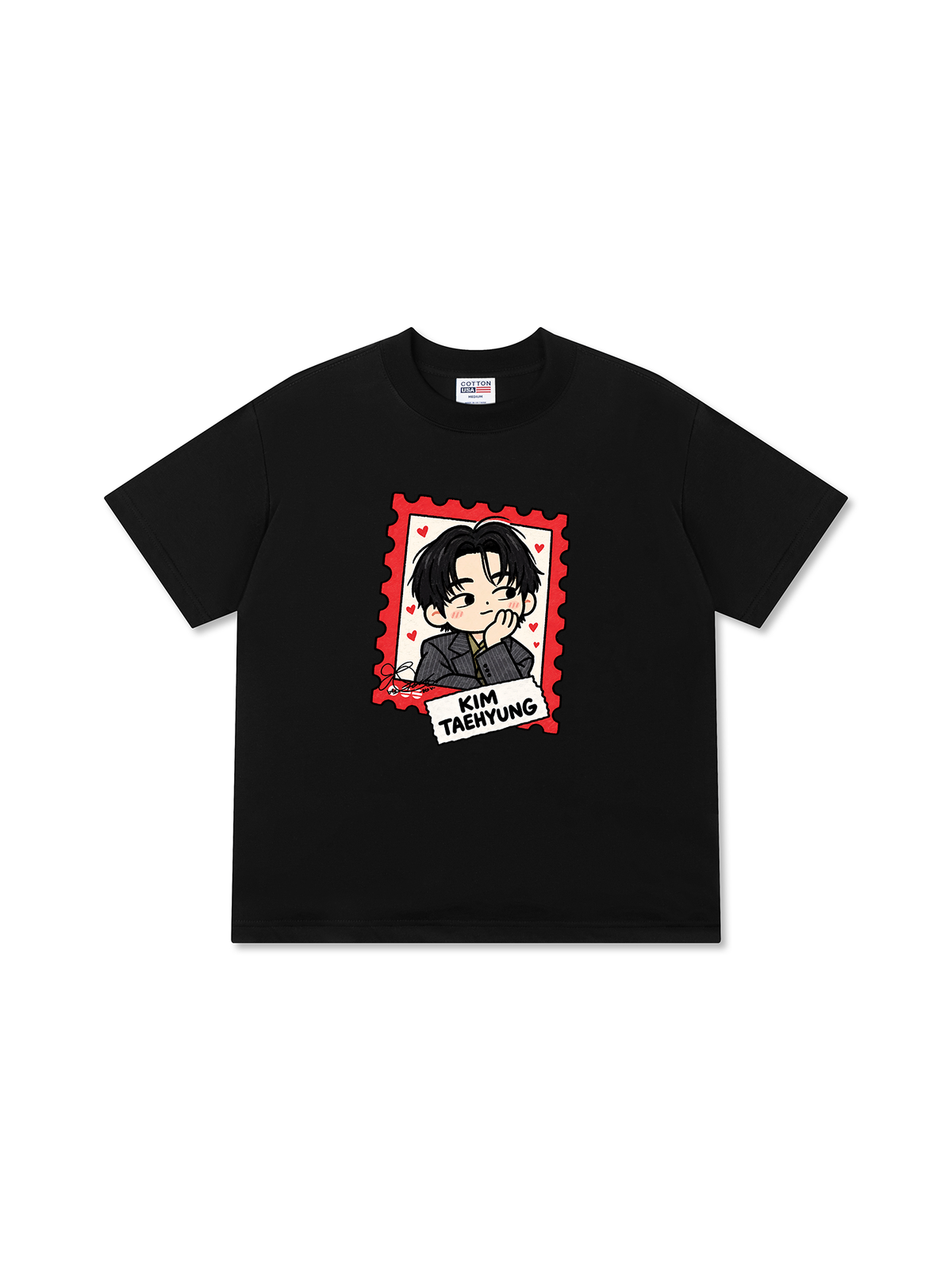 Áo Thun Relaxed Fit Teahyung Chibi