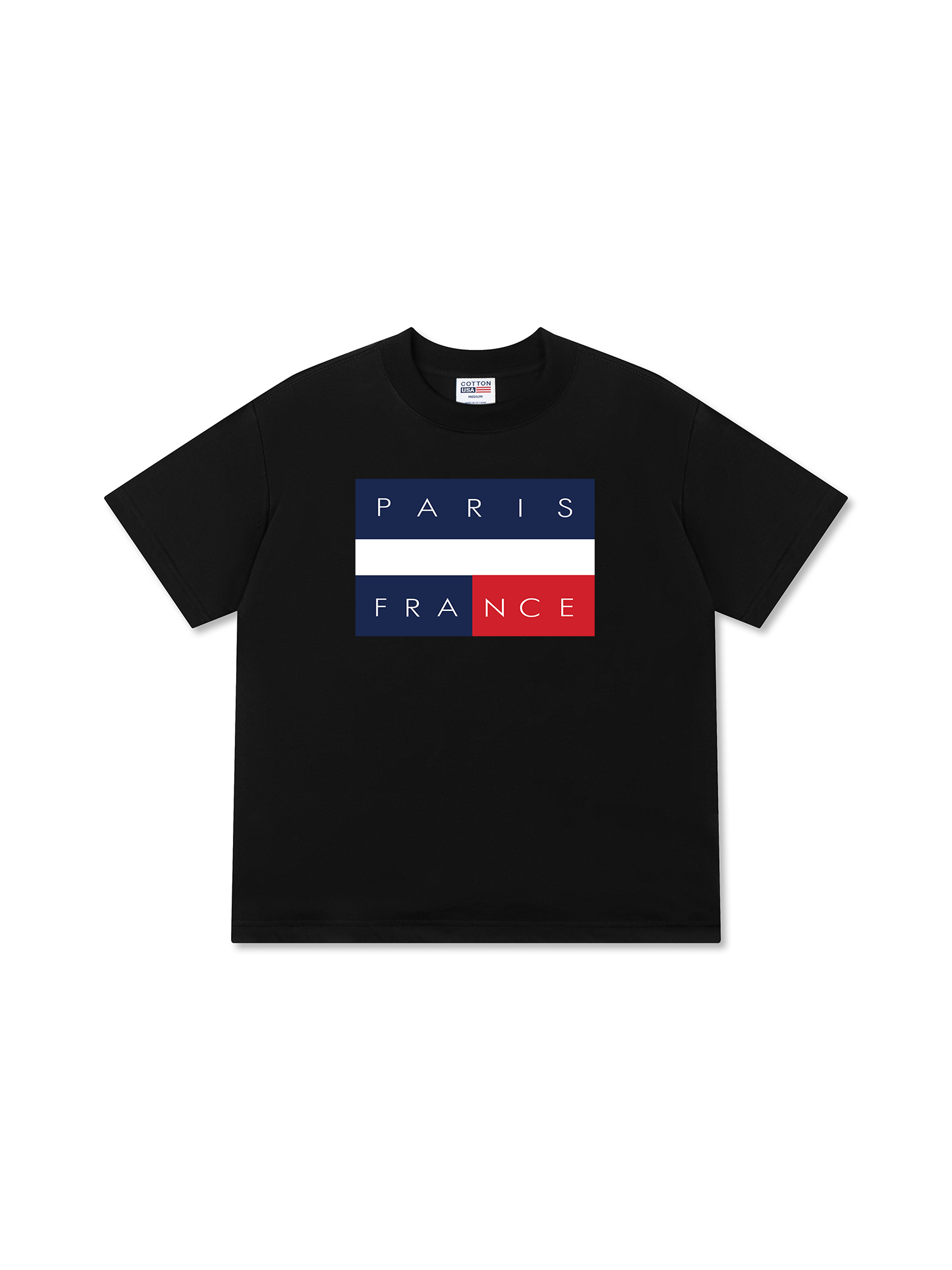 Áo Thun Relaxed Fit Paris France Flag
