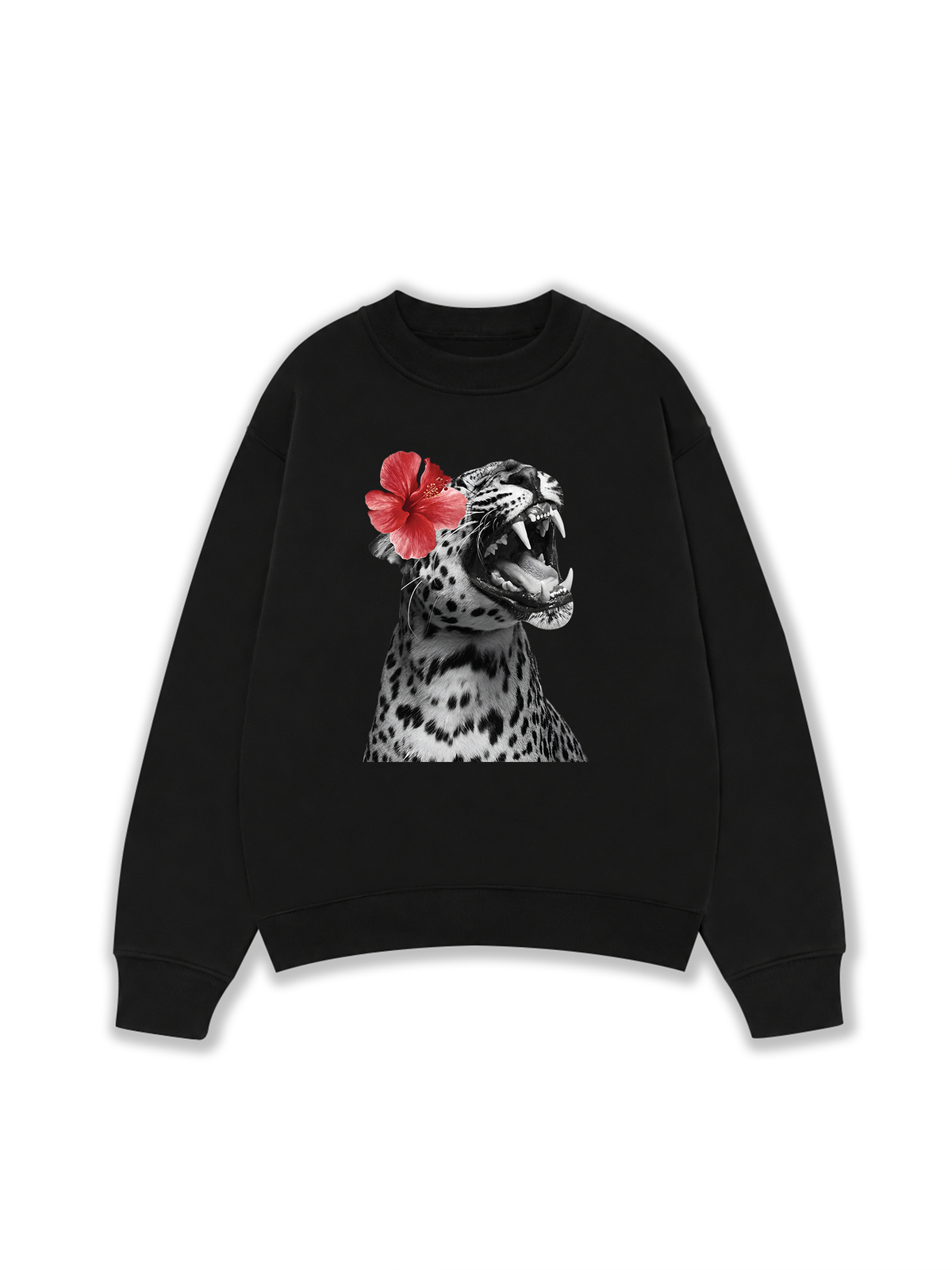 Áo Sweater Nỉ Hai Da Urban Leopard Roar Flower