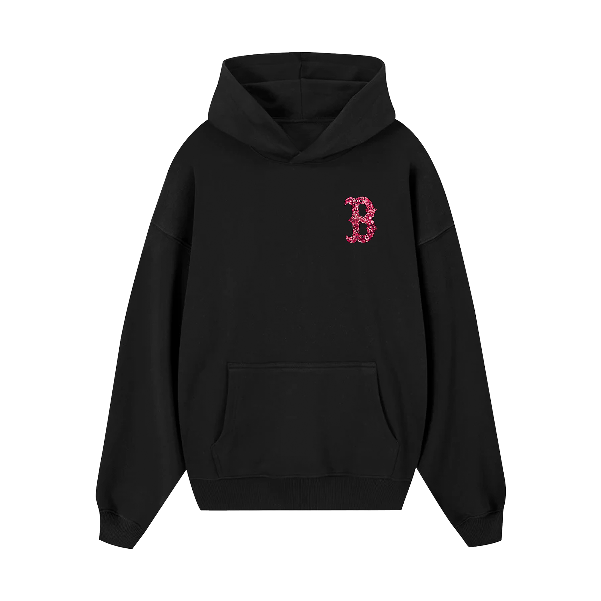 MLB FLoral Boston Red Bandana Hoodie