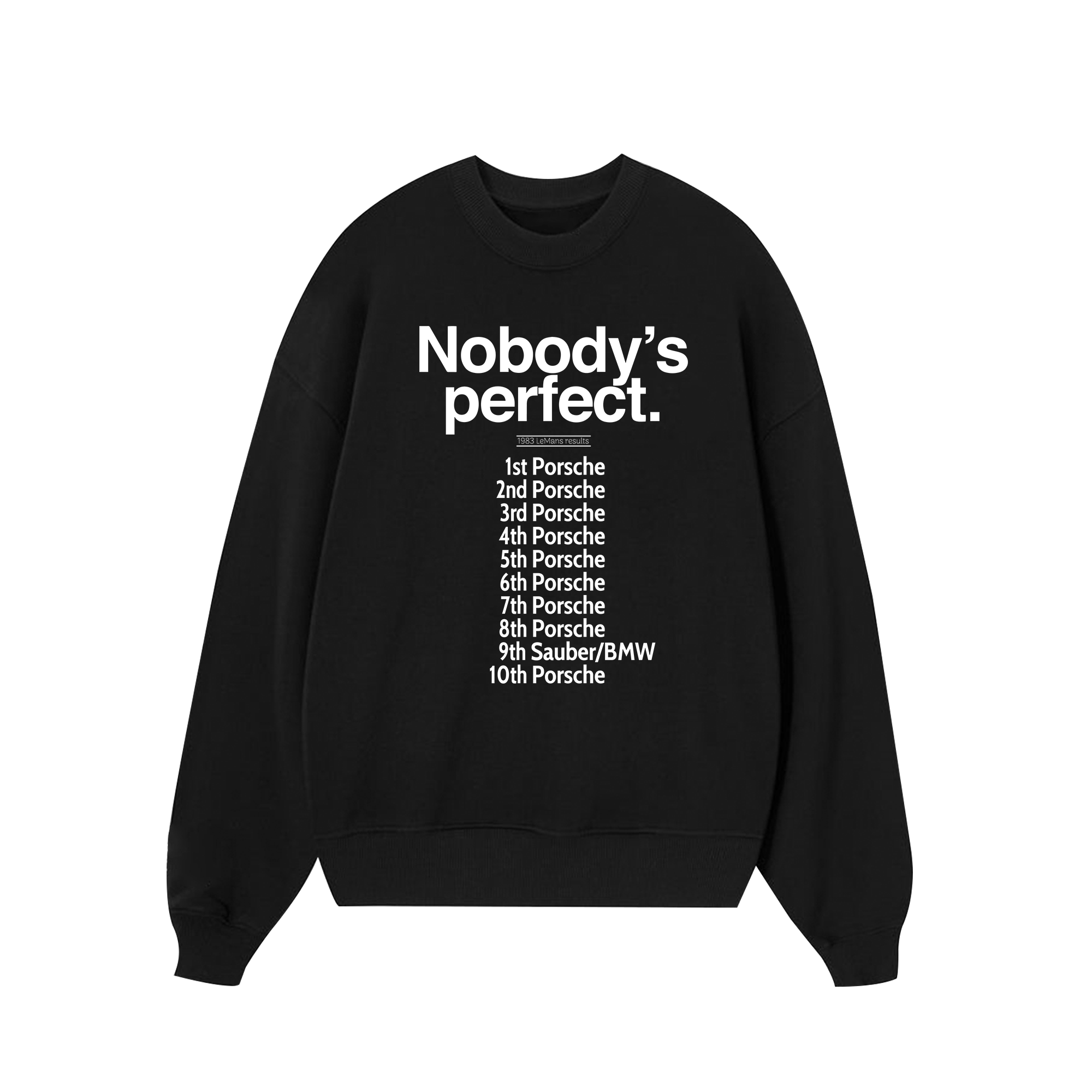 Porsche Nobody's Perfect Sweater