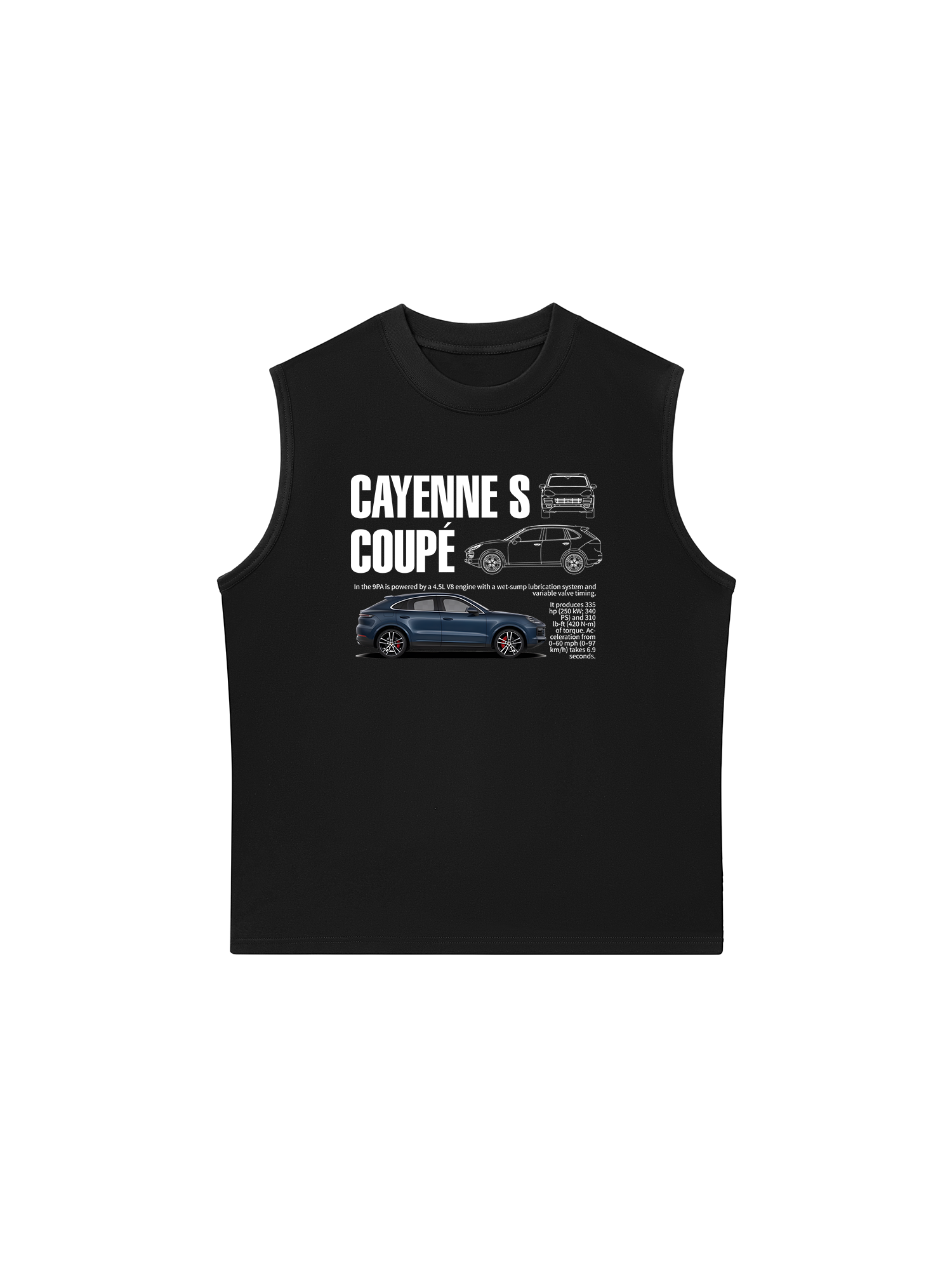 Áo Ba Lỗ Relaxed Fit Porsche Cayenne S Coupe Classic