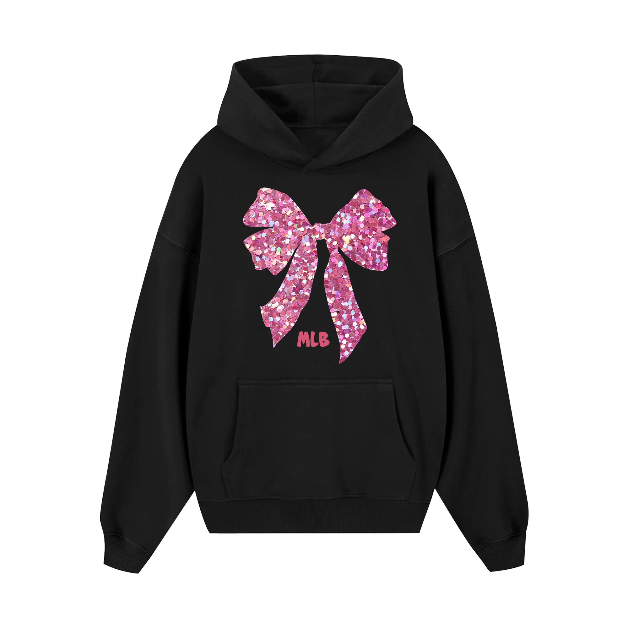 MLB Floral Gliiter Ribbon Hoodie