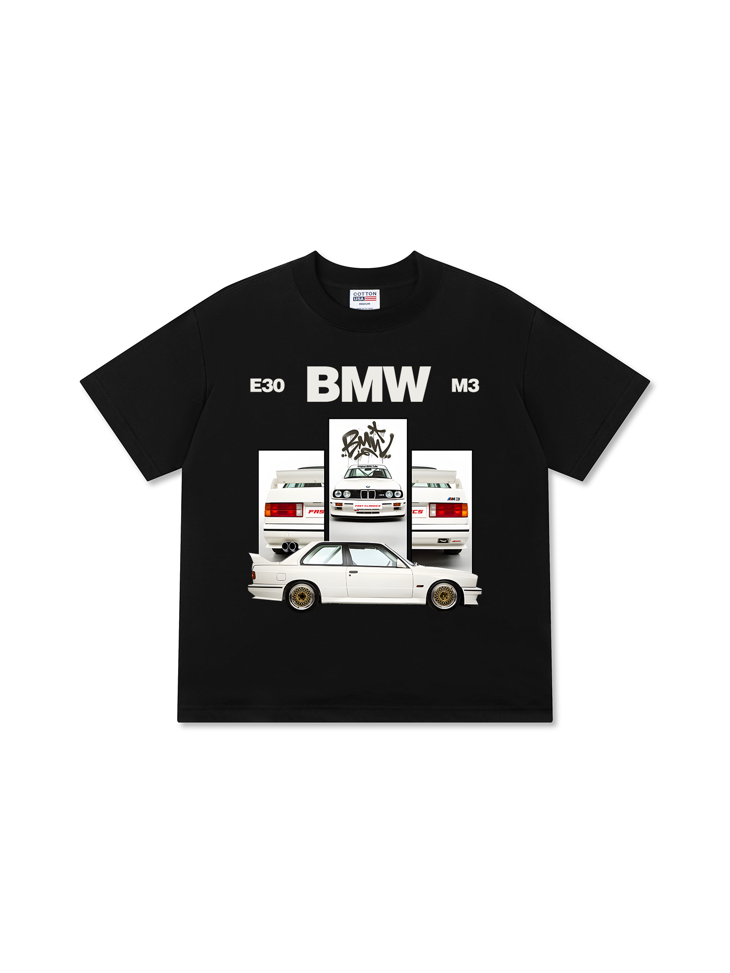 Áo Thun Relaxed Fit BMW E30 M3 White