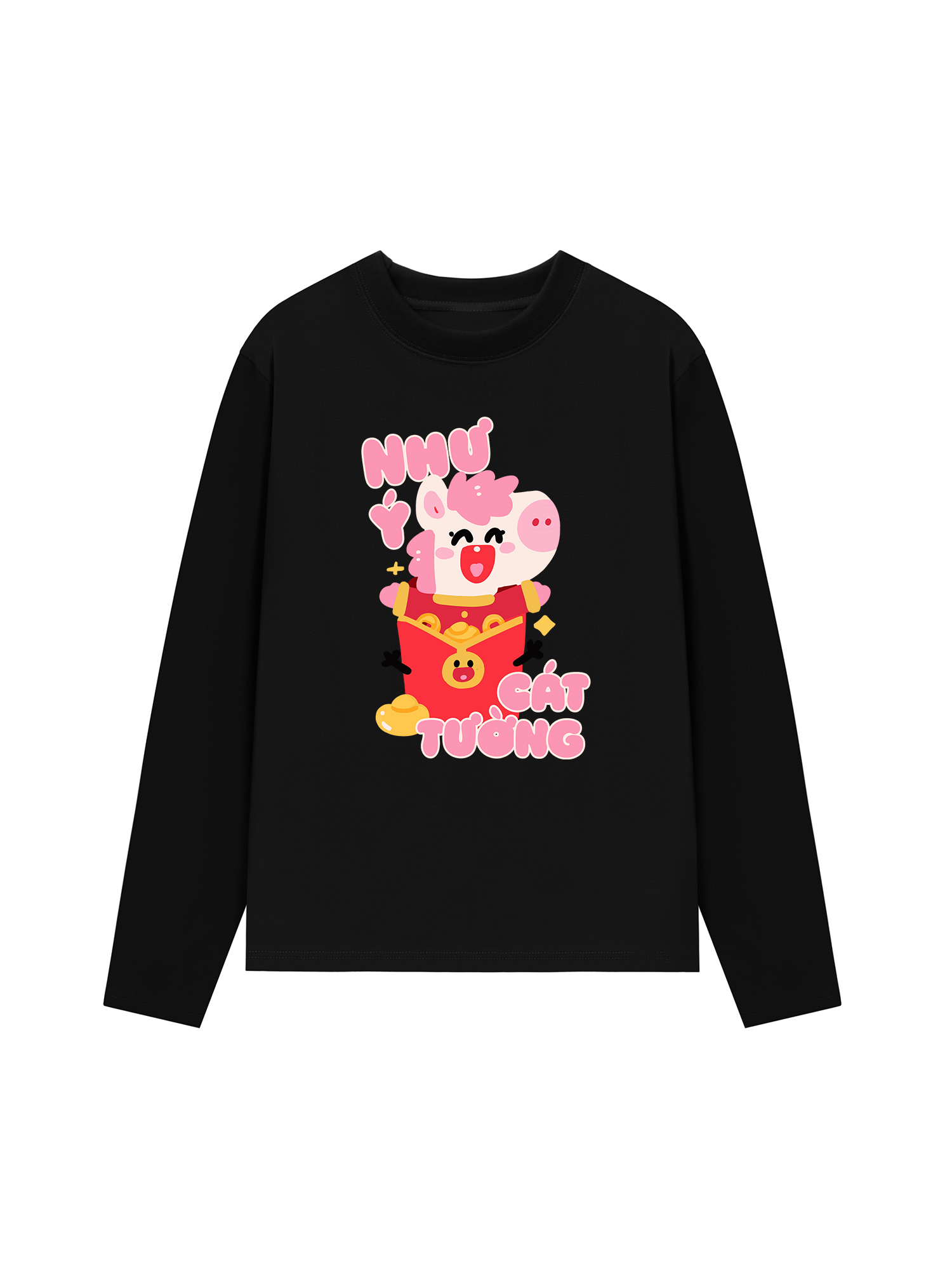 Áo Thun Dài Tay Như Ý Cát Tường