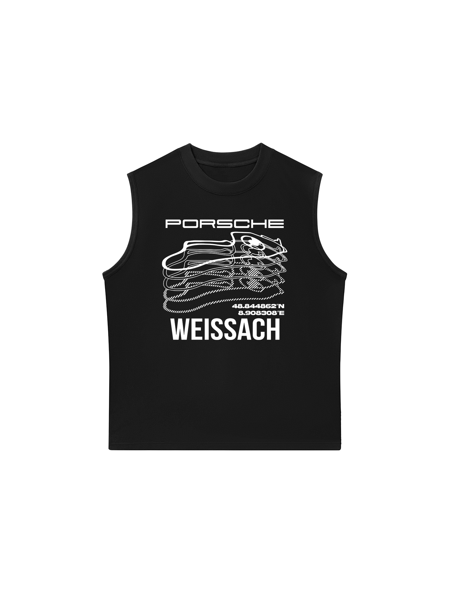 Áo Ba Lỗ Relaxed Fit Porsche Weissach Map