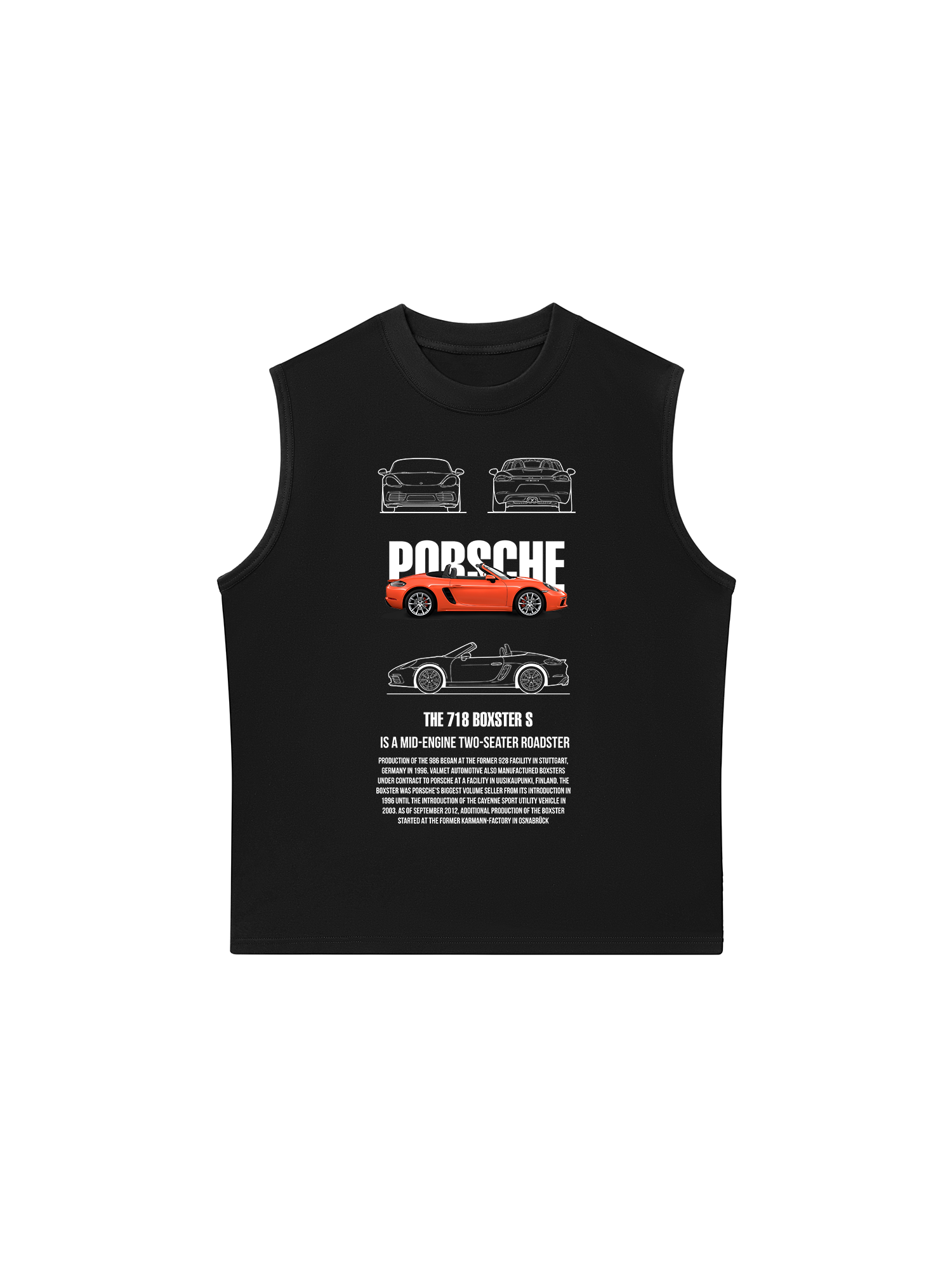 Áo Ba Lỗ Relaxed Fit Porsche 718 BOXSTER S