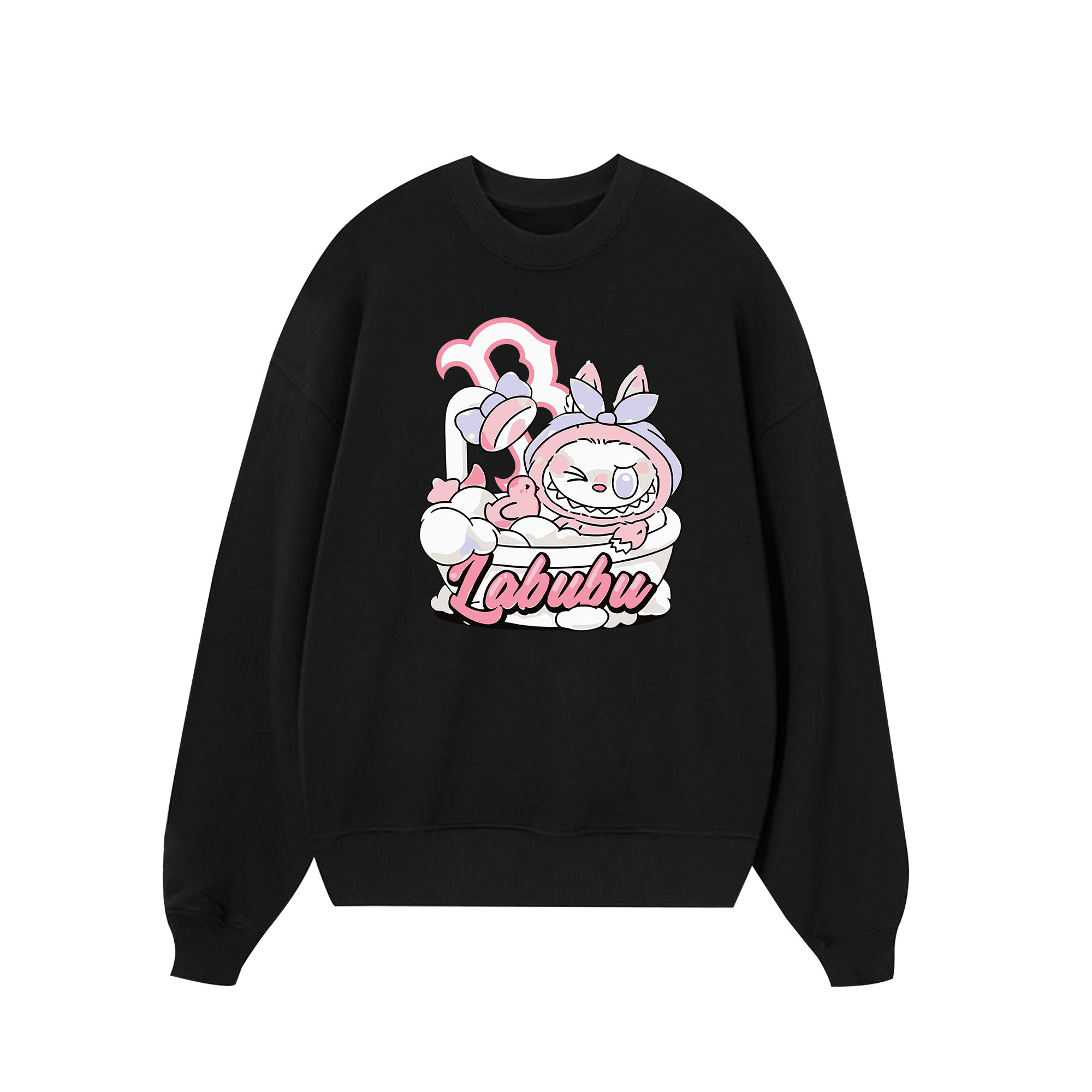 MLB Labubu Pink Shower Boston Sweater