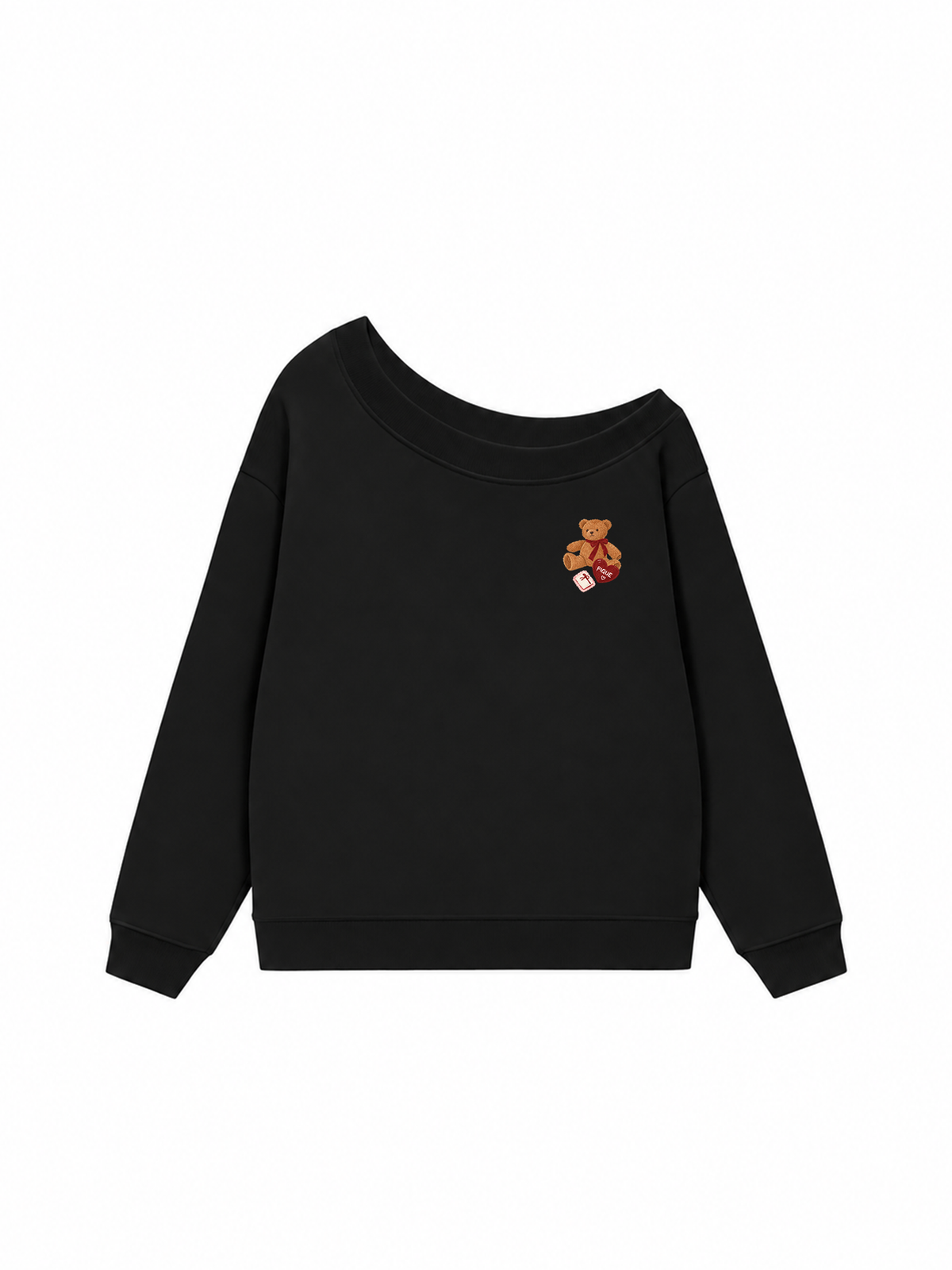 Áo Sweater Lệch Vai Nỉ Hai Da Cutie Teddy