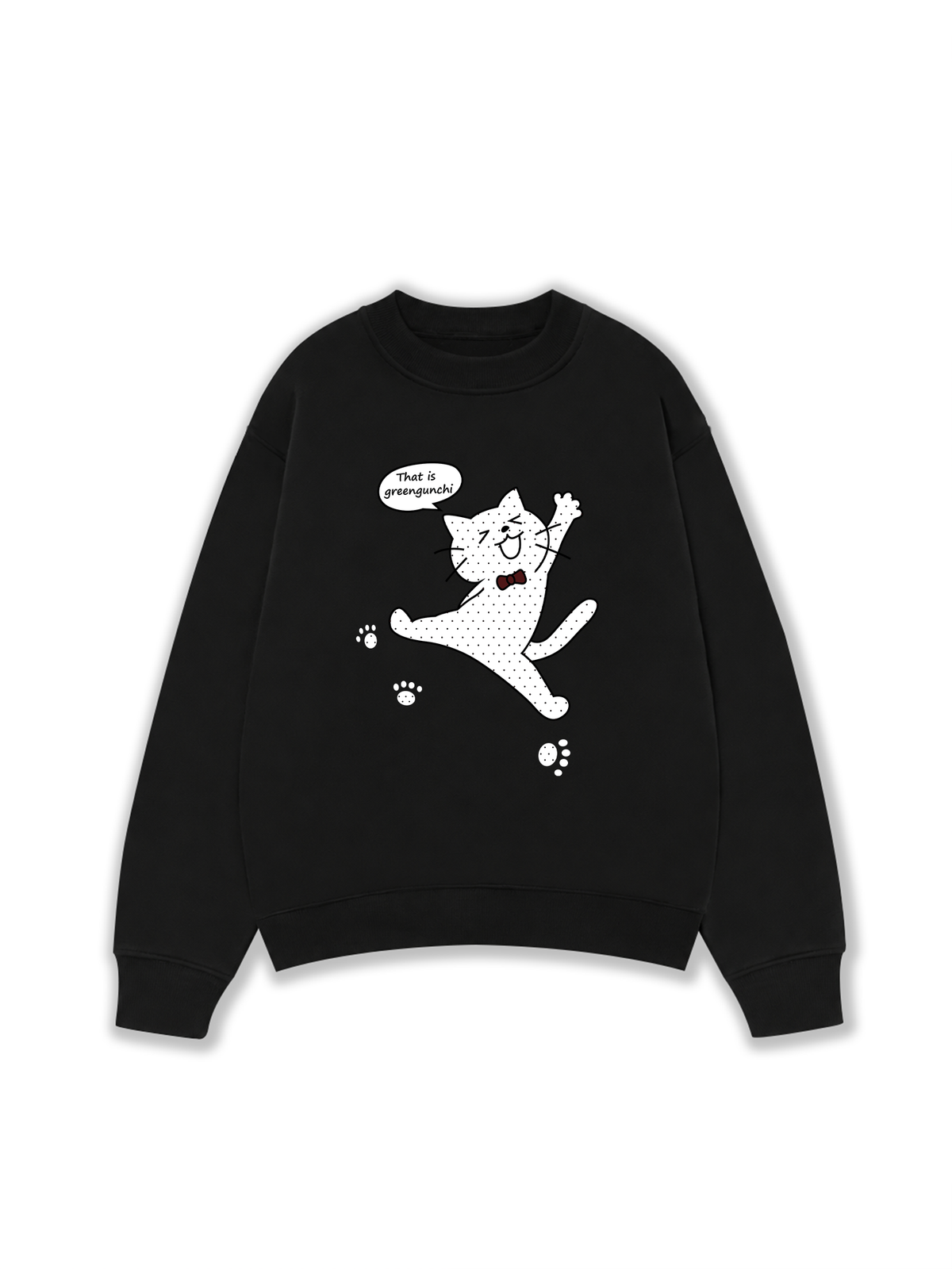 Áo Sweater Nỉ Hai Da Dotty Mood Cute Cat