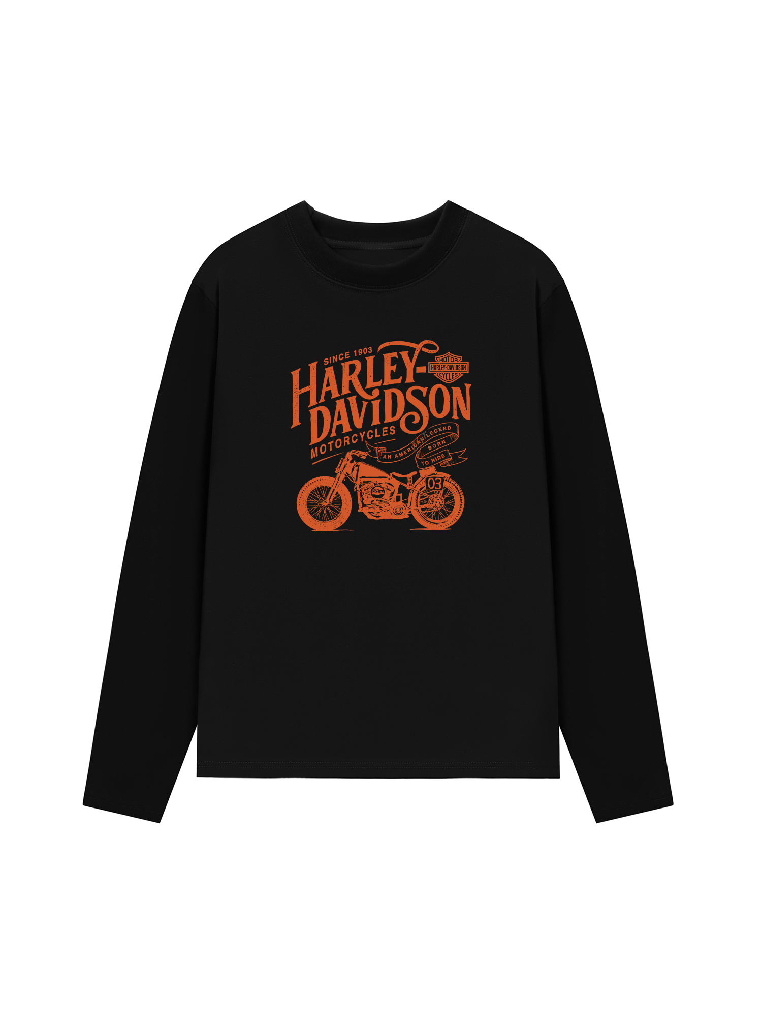 Áo Thun Dài Tay Motorcycles Harley Davidson