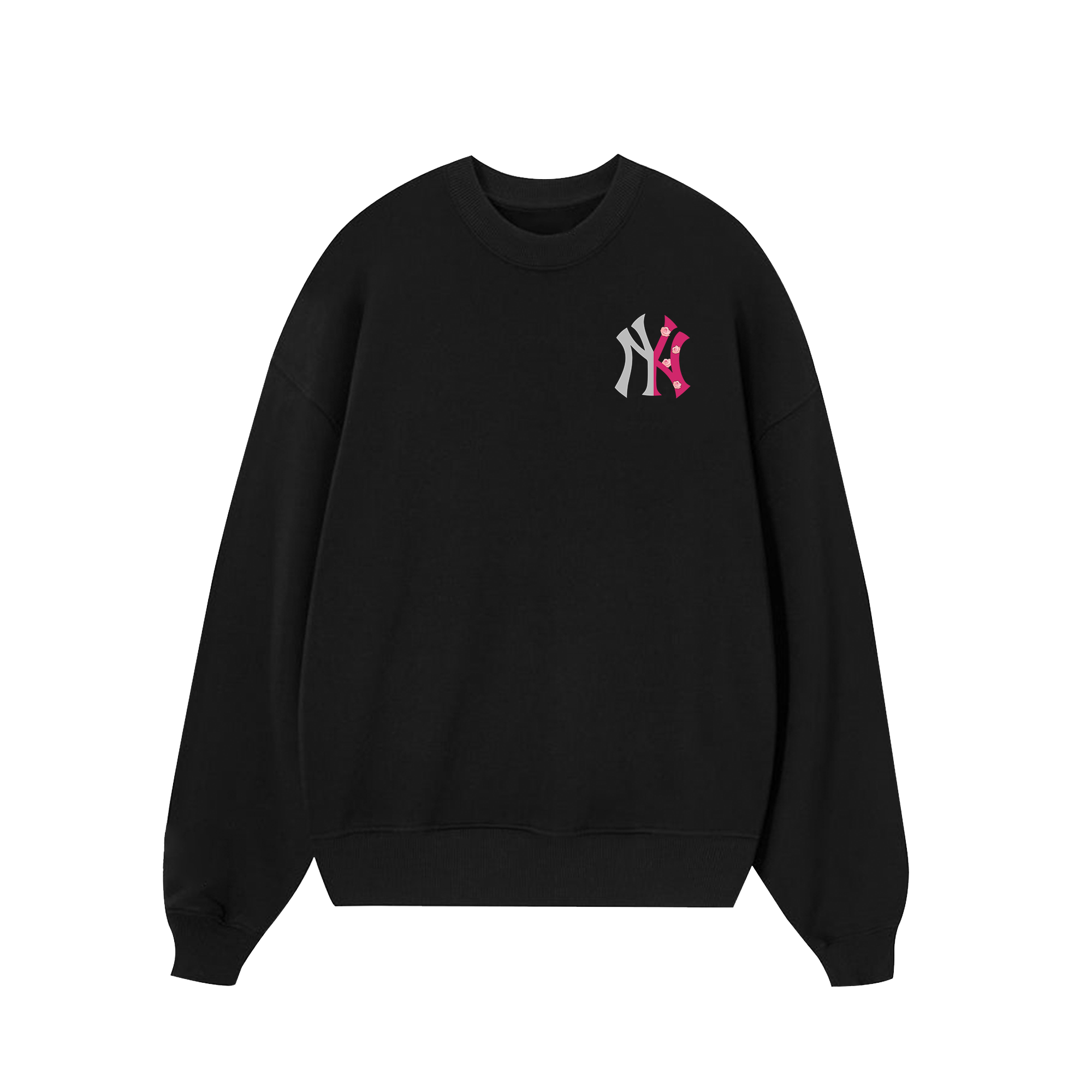 MLB Floral Pink Rose Sweater