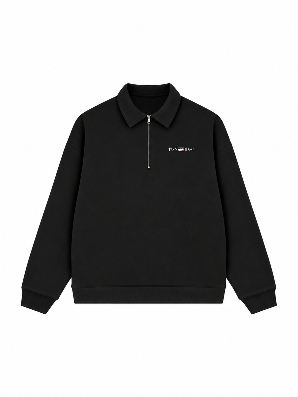 Áo Sweater Polo Nỉ Hai Da Retro Paris France