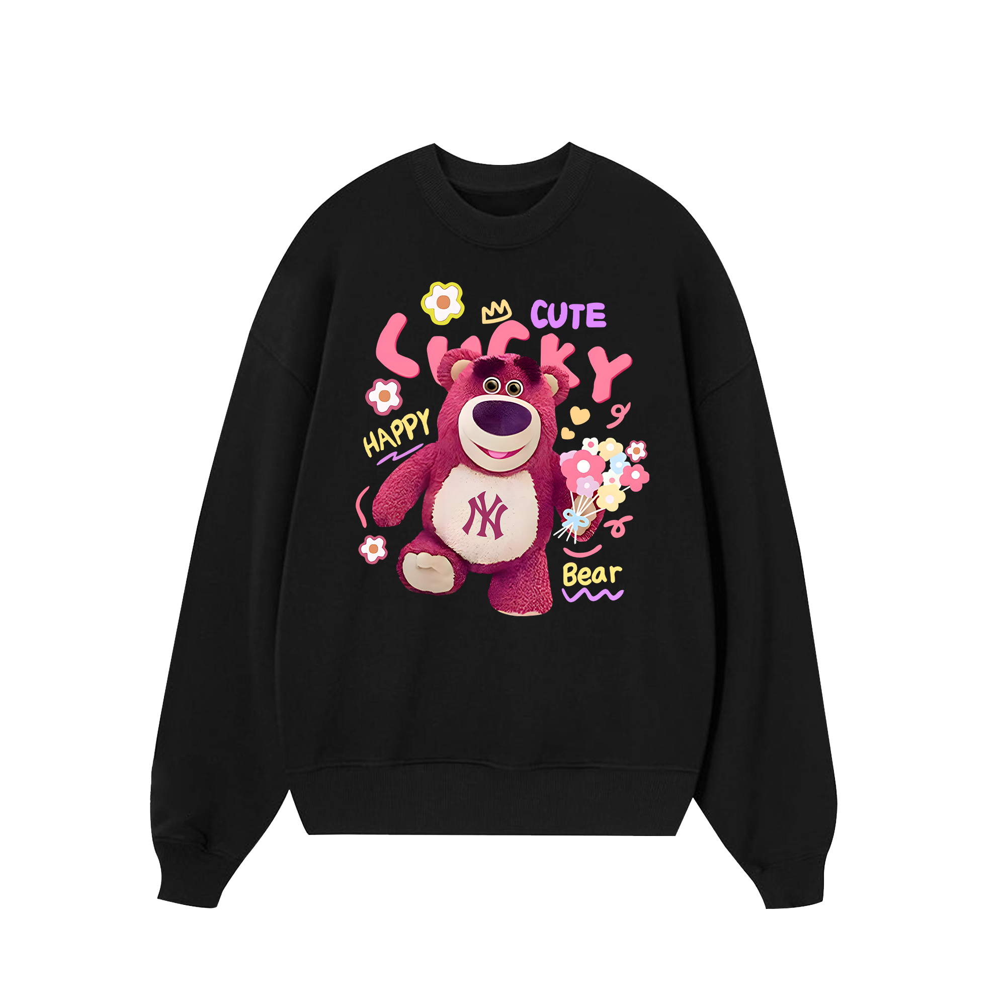 MLB Floral Pink Bear Toy Story Sweater